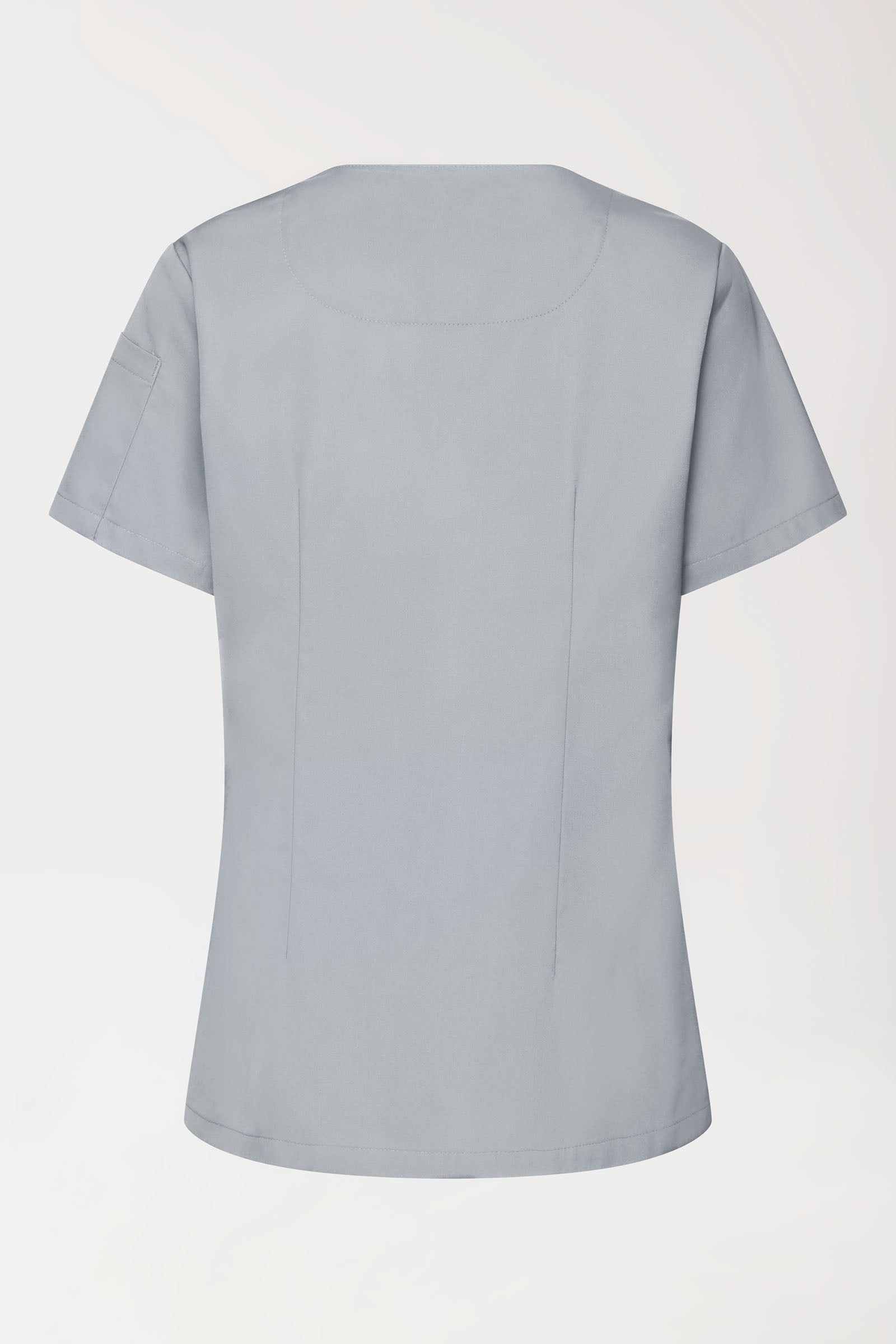 GREEN Tunique Stretch Femme - Décolleté V gris perle