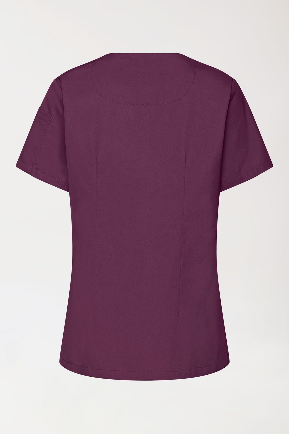 GREEN Tunique Stretch Femme - Décolleté V prune, Vue de dos