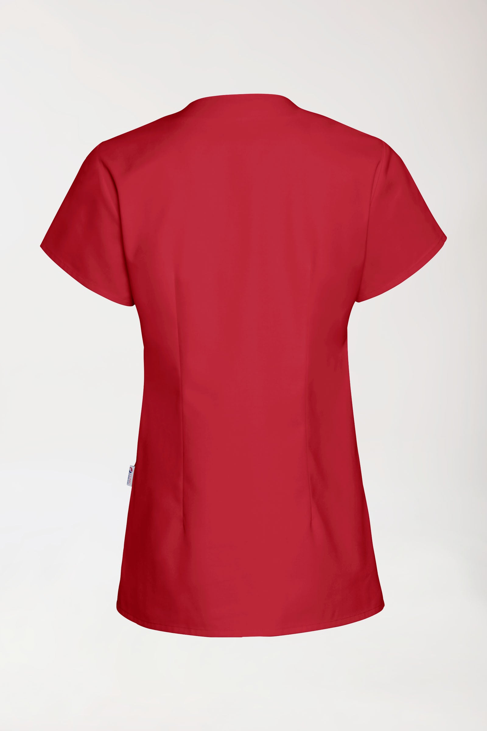 JUST STRONG Tunique Femme - Décolleté carré rouge, Vue de dos