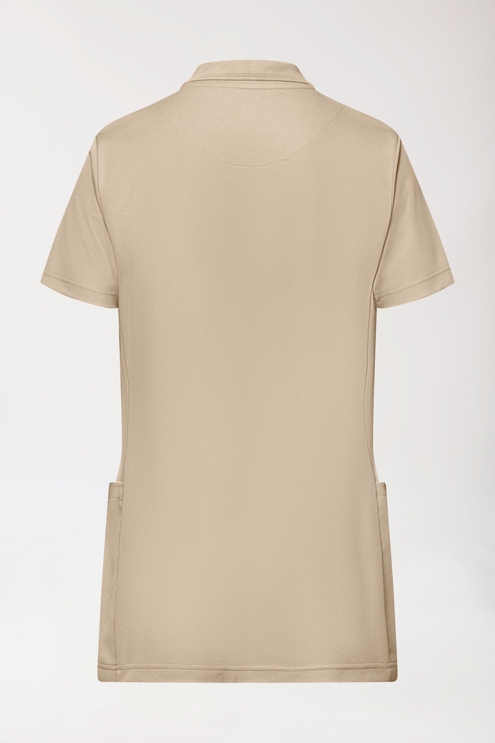 COMFY FLEX Tunique Stretch Femme - Col polo sable, Vue de dos