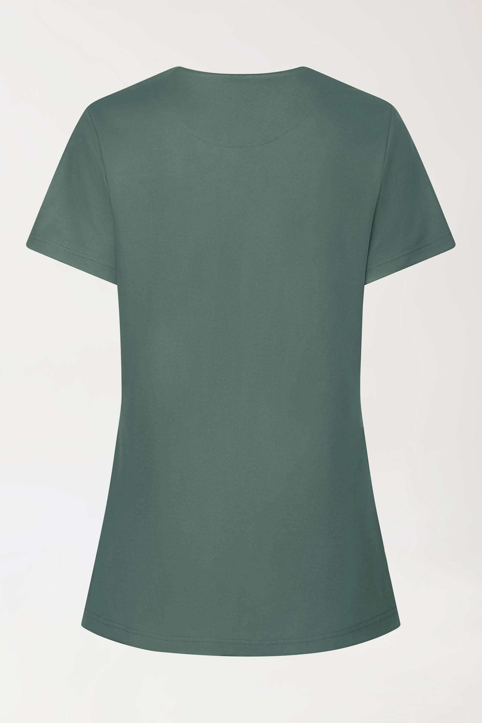 COMFY FLEX Tunique Stretch Femme - Boutons-pression vert foncé