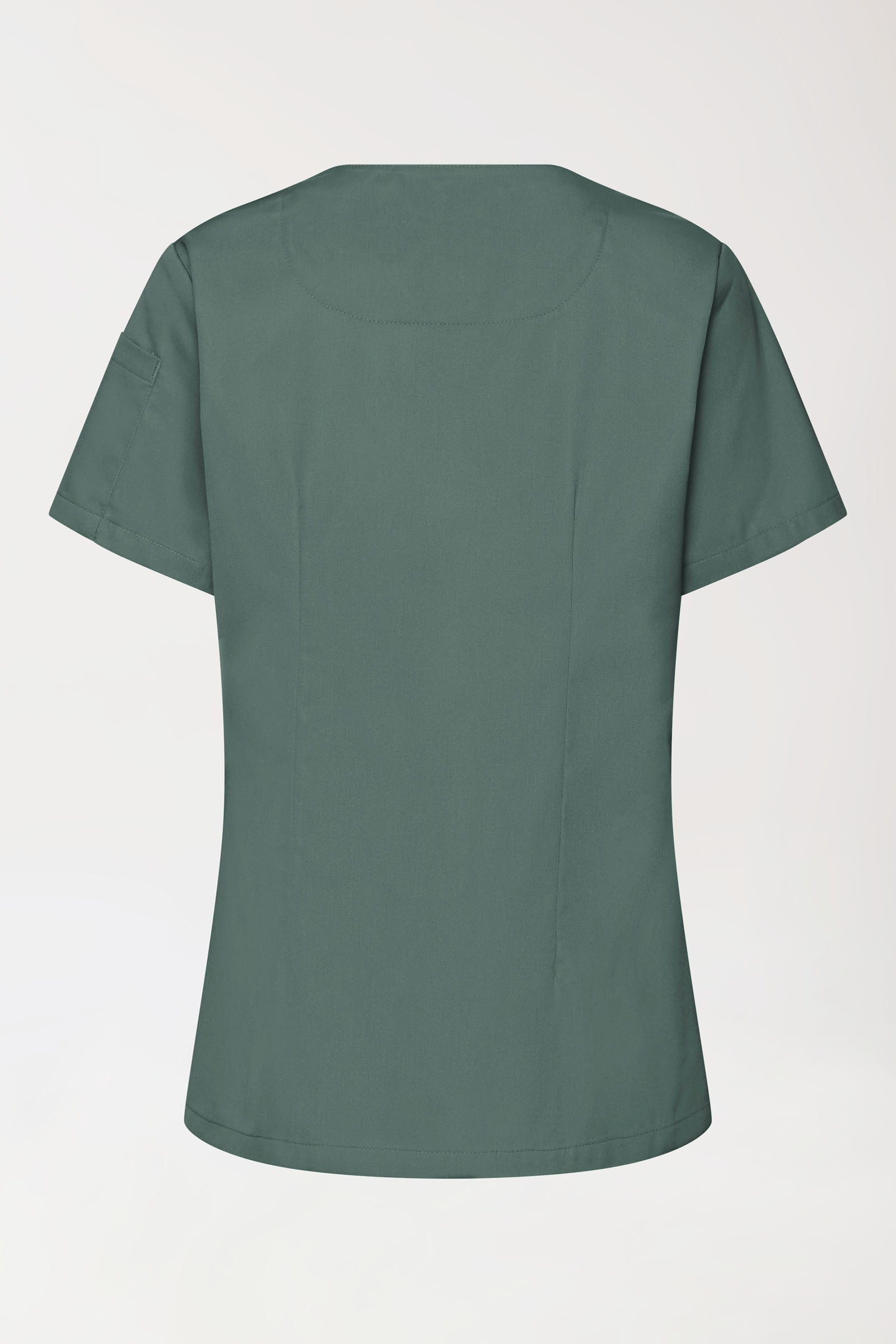 GREEN Tunique Stretch Femme - Décolleté V vert foncé