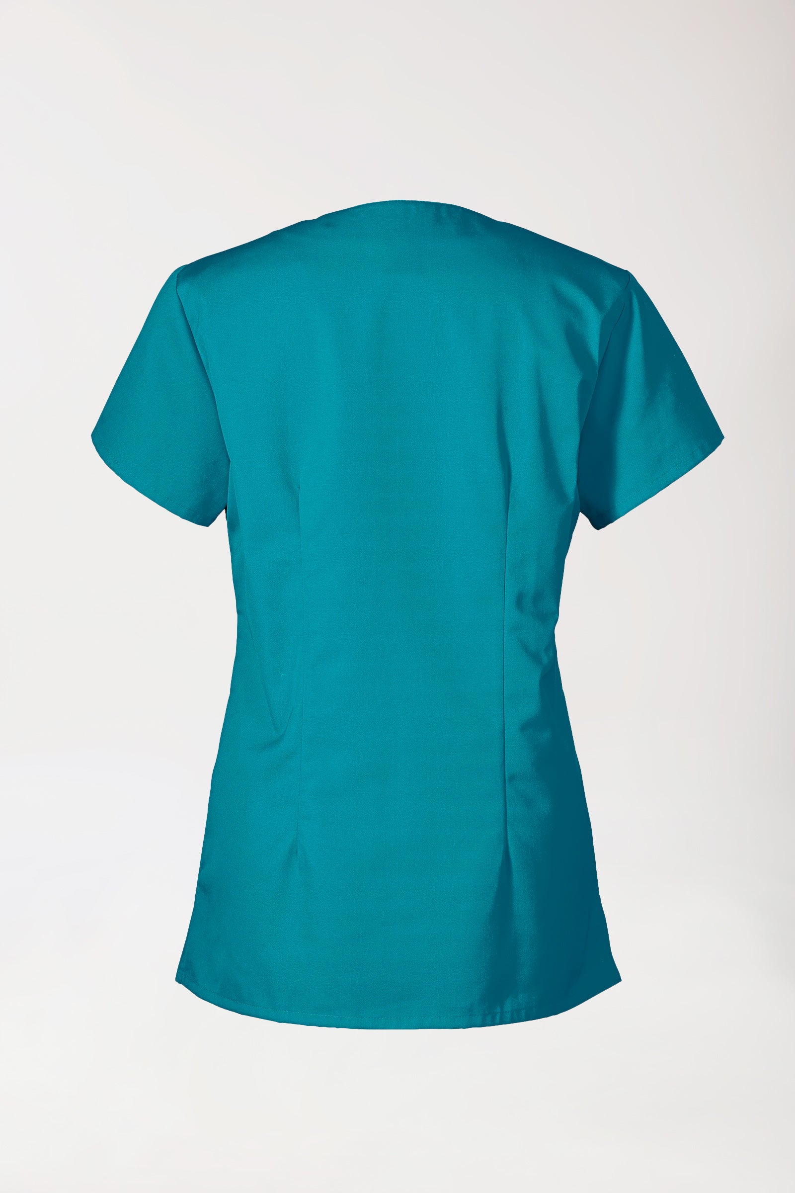 JUST STRONG Tunique Femme - Décolleté carré vert pétrole, Vue de dos