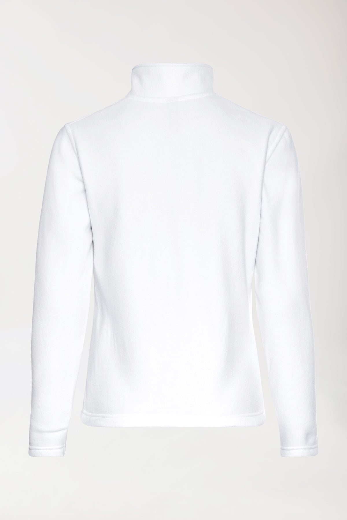 Veste polaire Femme - Zippée - Col officier blanc