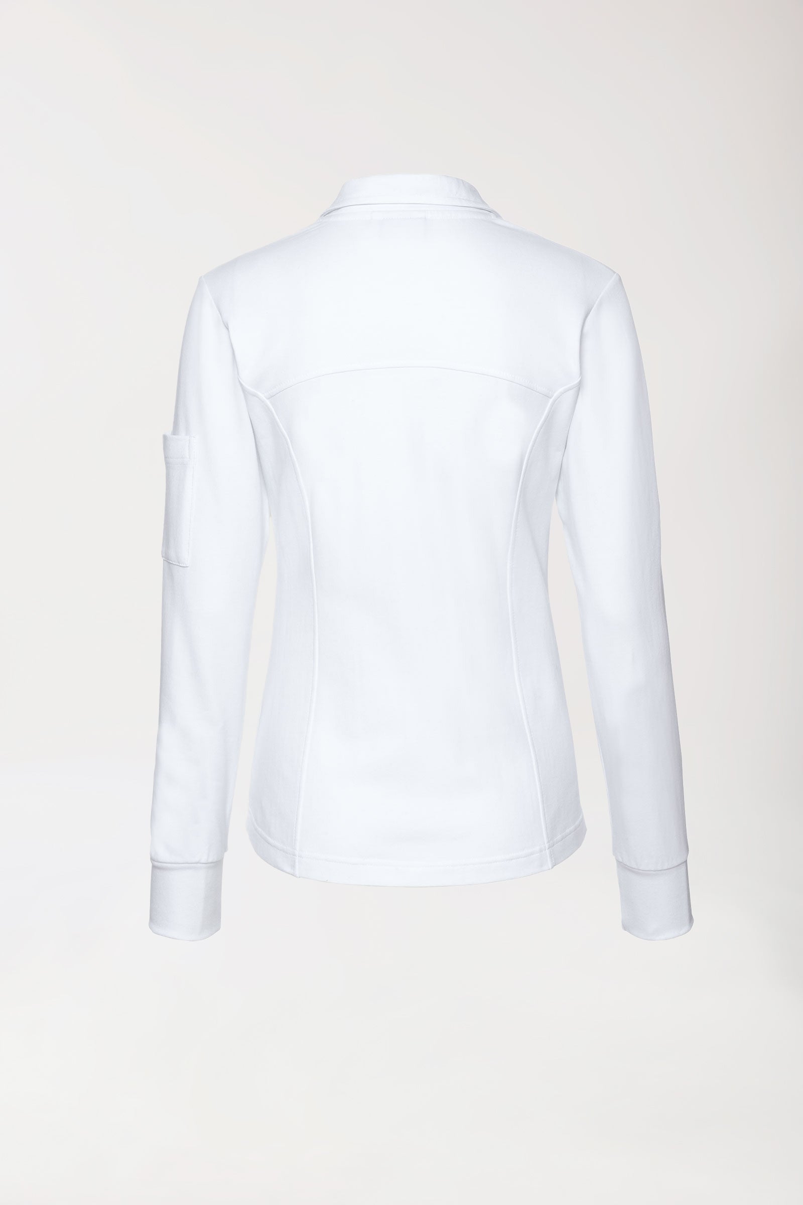 Veste en Sweat Femme - Col officier blanc