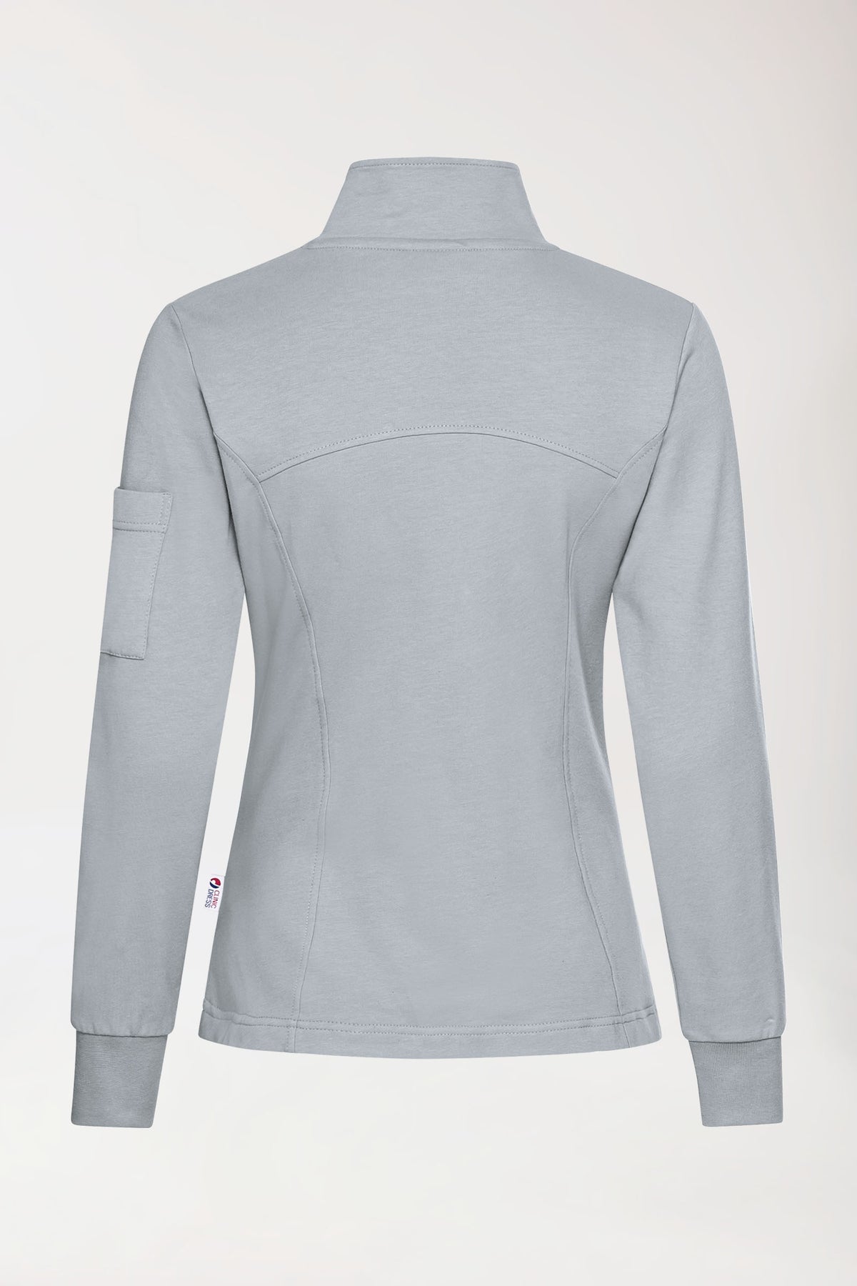 Veste en Sweat Femme - Col officier gris