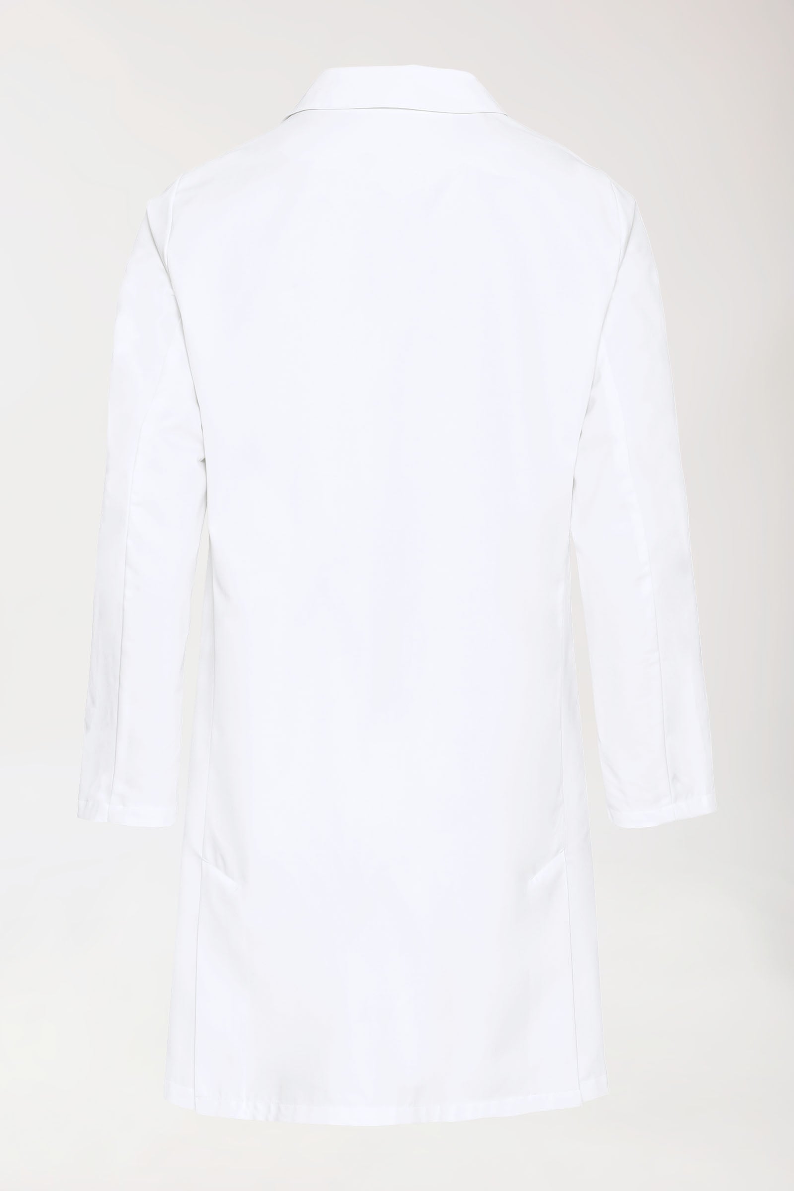 Blouse blanche Homme - Col à revers - Patte de boutons-pression blanc
