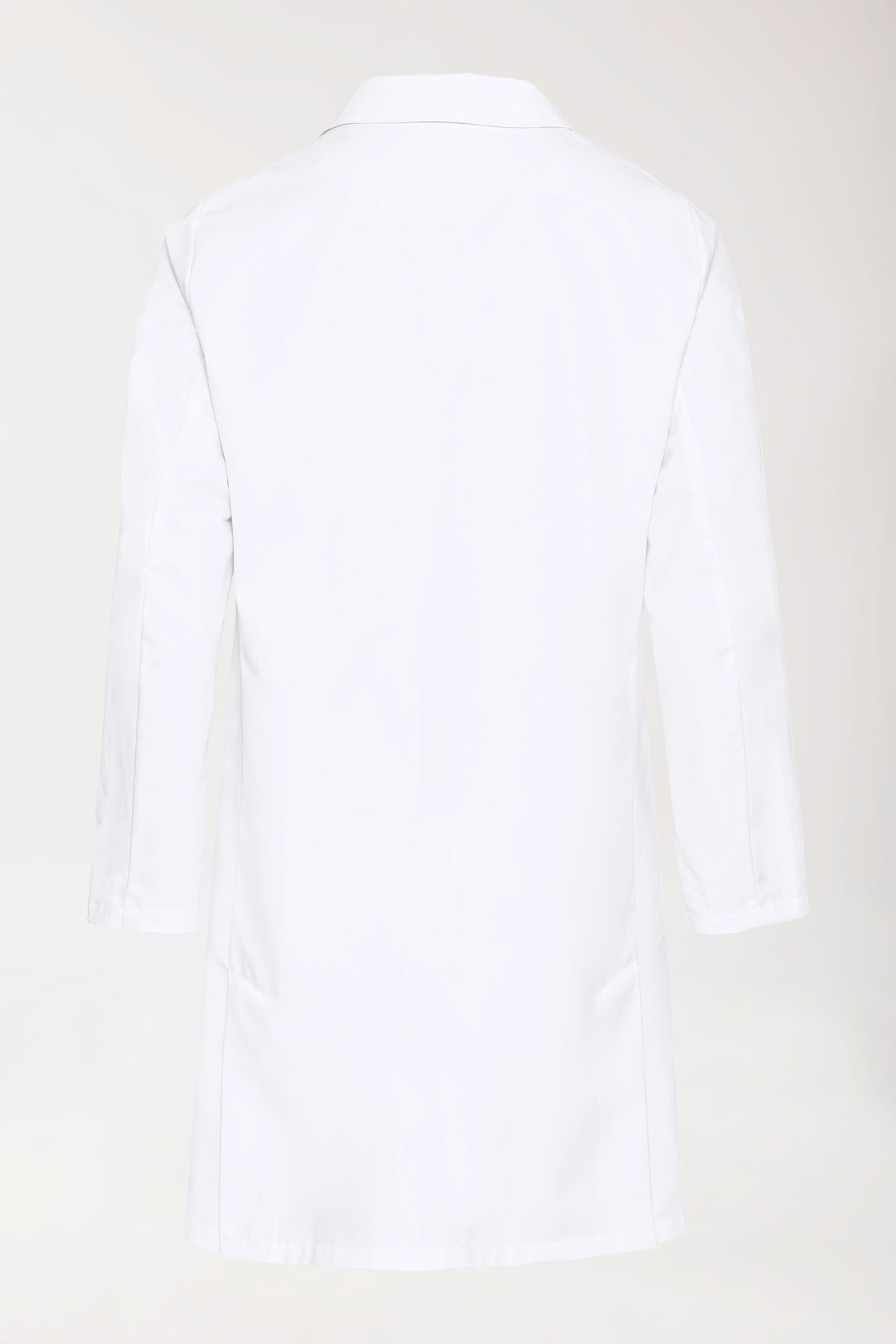 Blouse blanche Homme - Col à revers - Patte de boutons-pression blanc