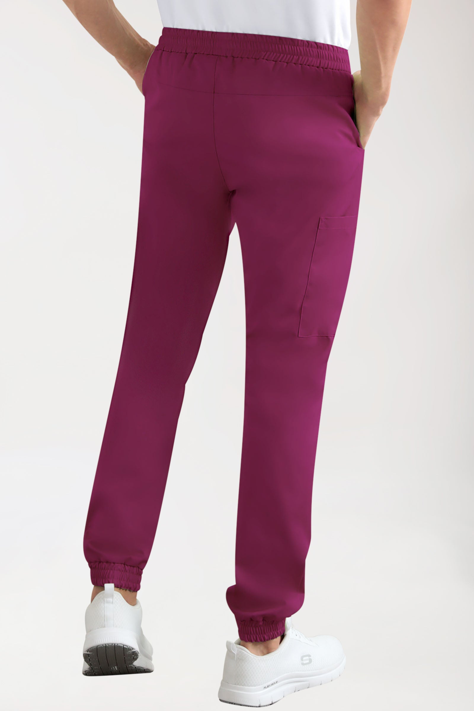 CORE Pantalon Cargo Homme – Style Jogpant berry
