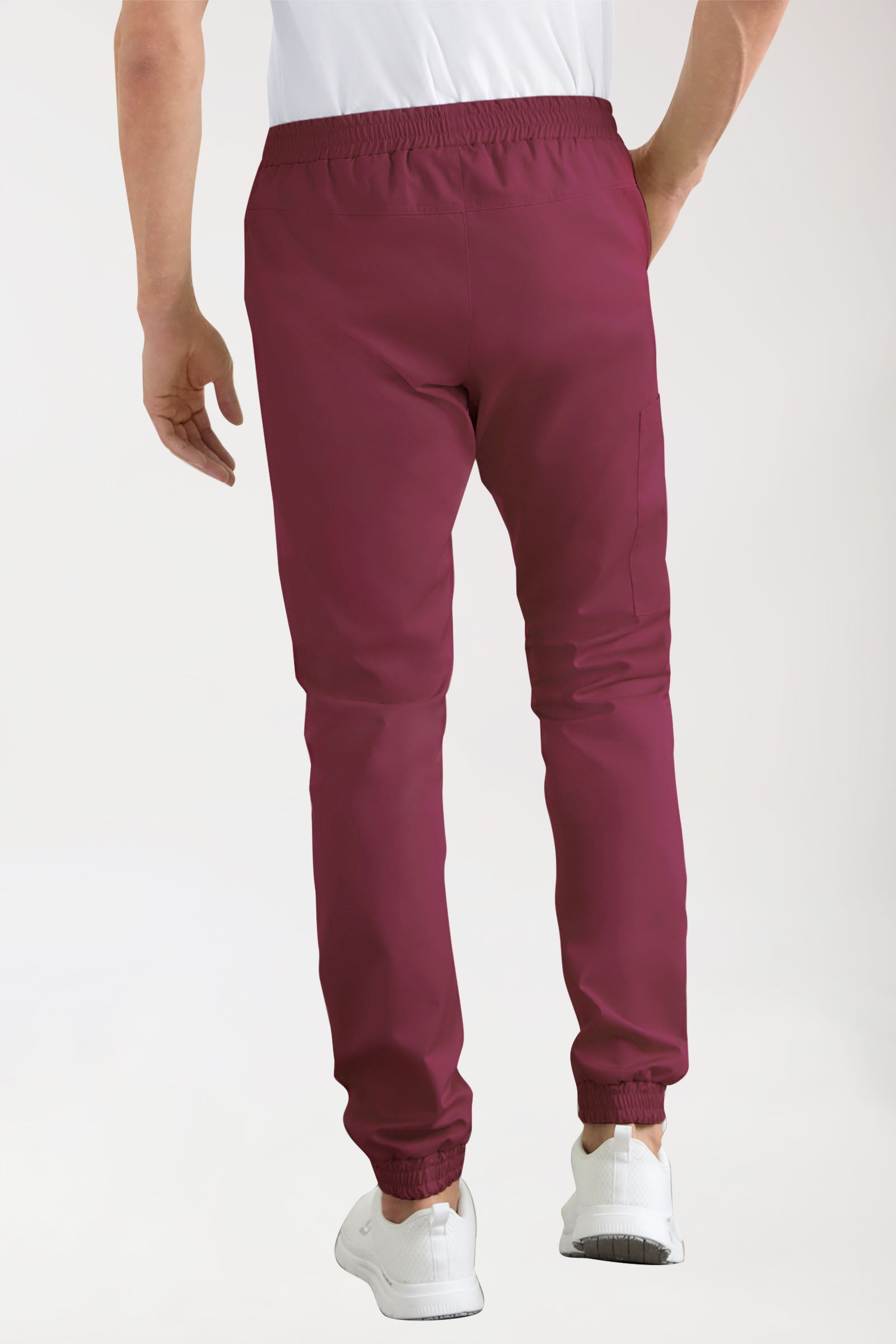 CORE Pantalon Cargo Homme – Style Jogpant bordeaux