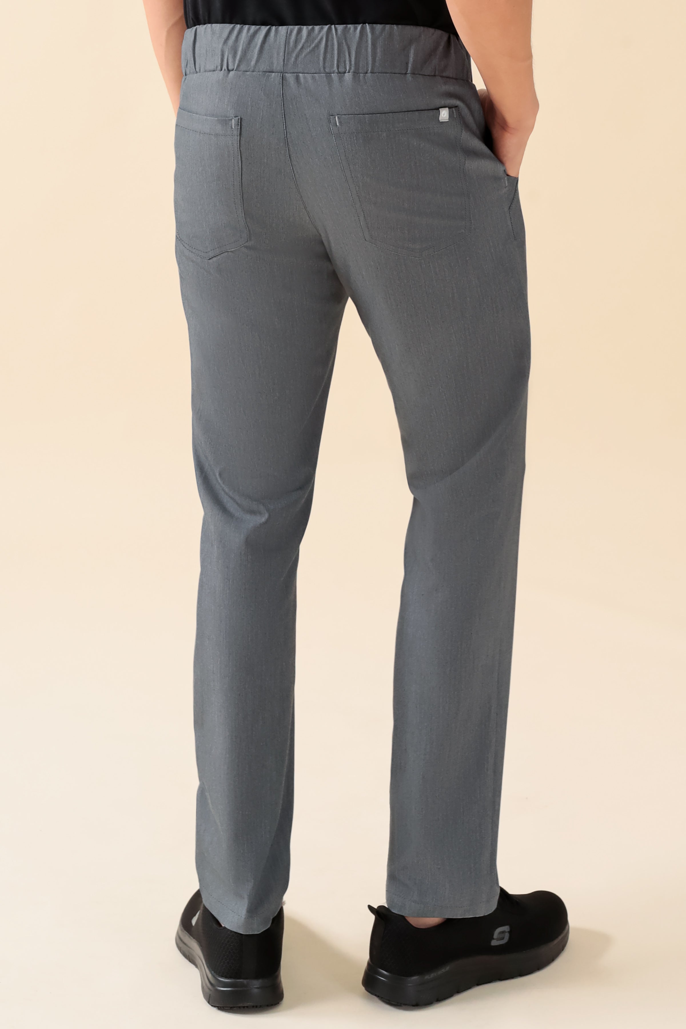 KAERE Pantalon Homme - sans poche cargo gris chiné