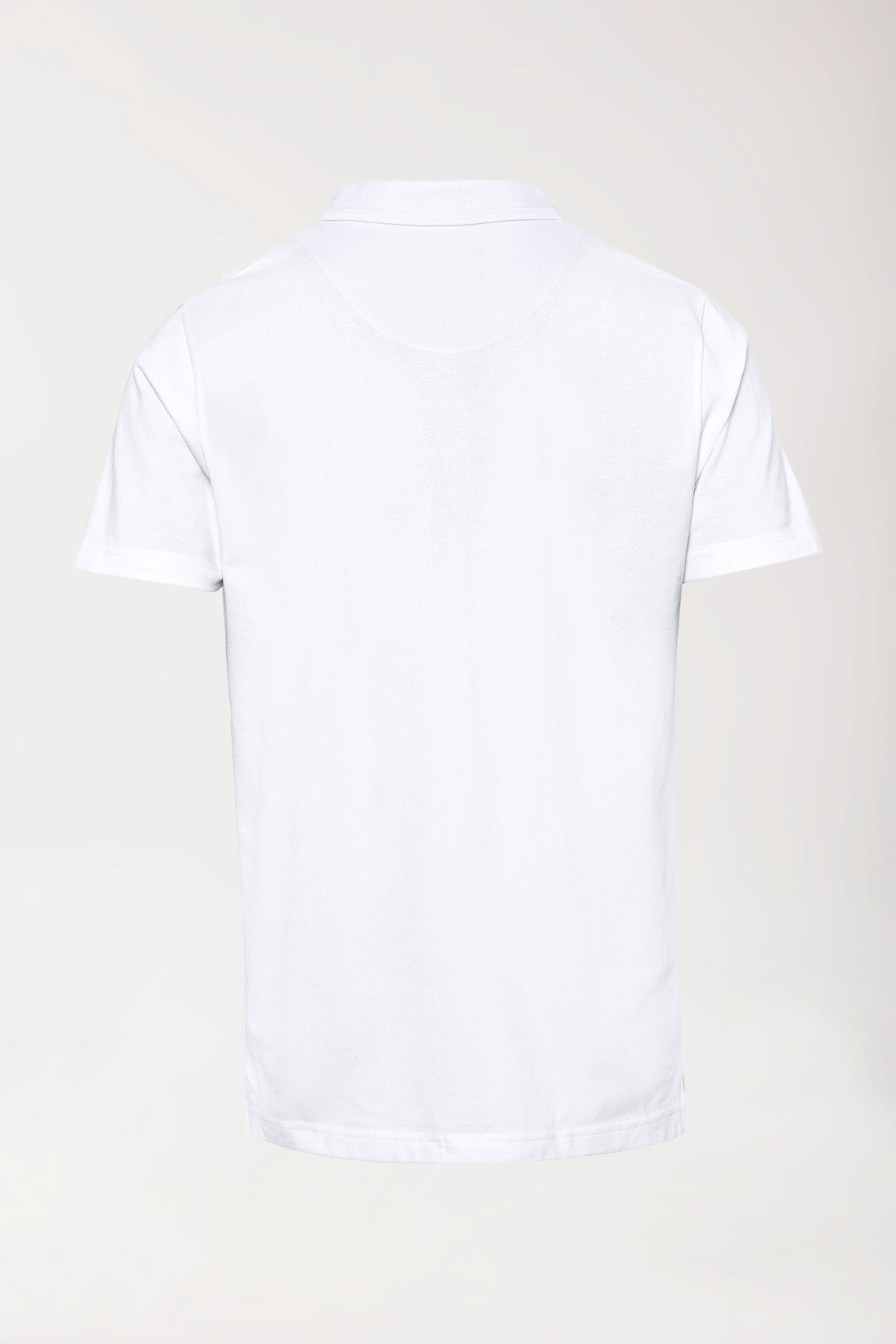 COMFY FLEX Shirt Stretch Homme - Col polo blanc, Vue de dos