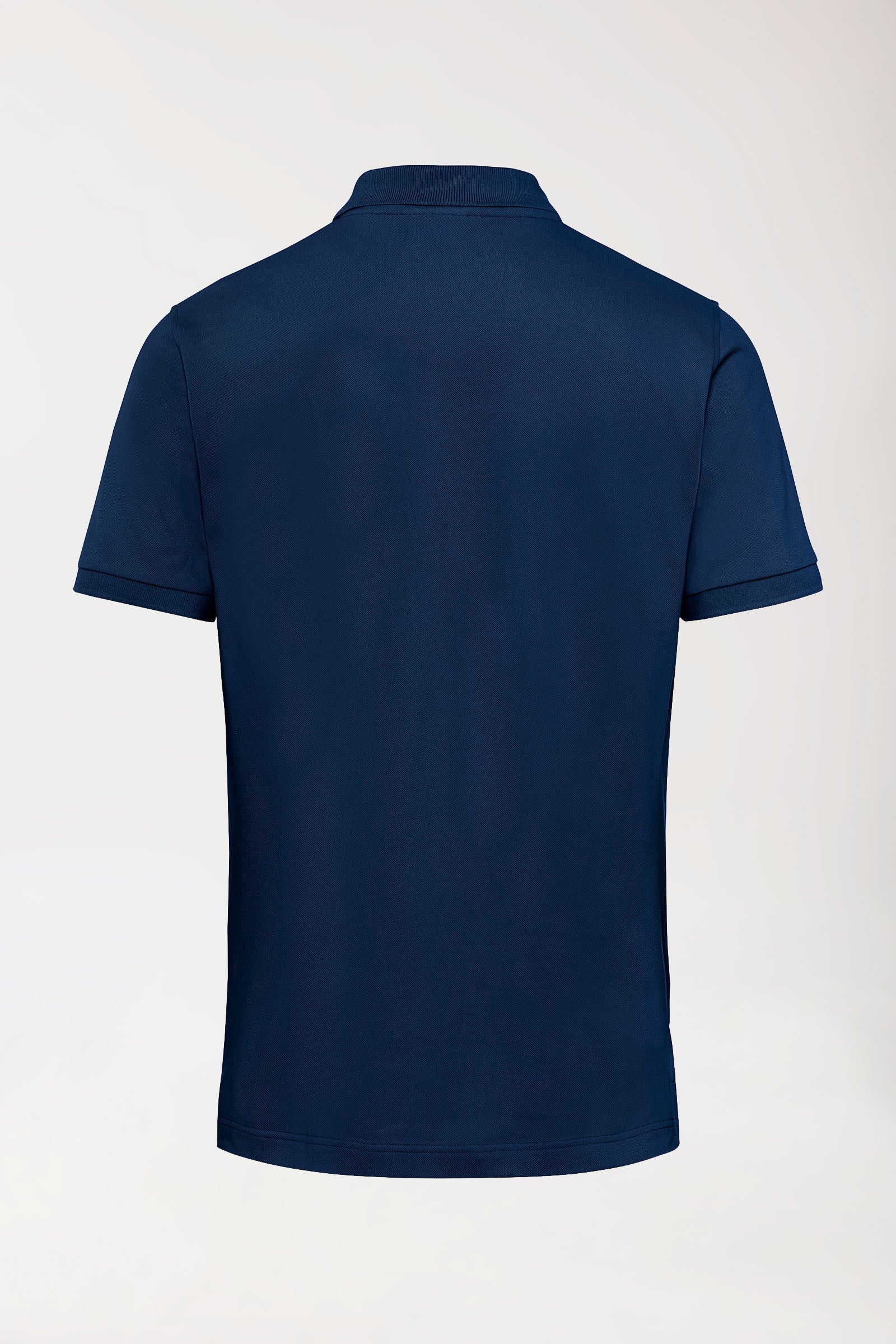 T-shirt Stretch Homme - Col polo bleu navy
