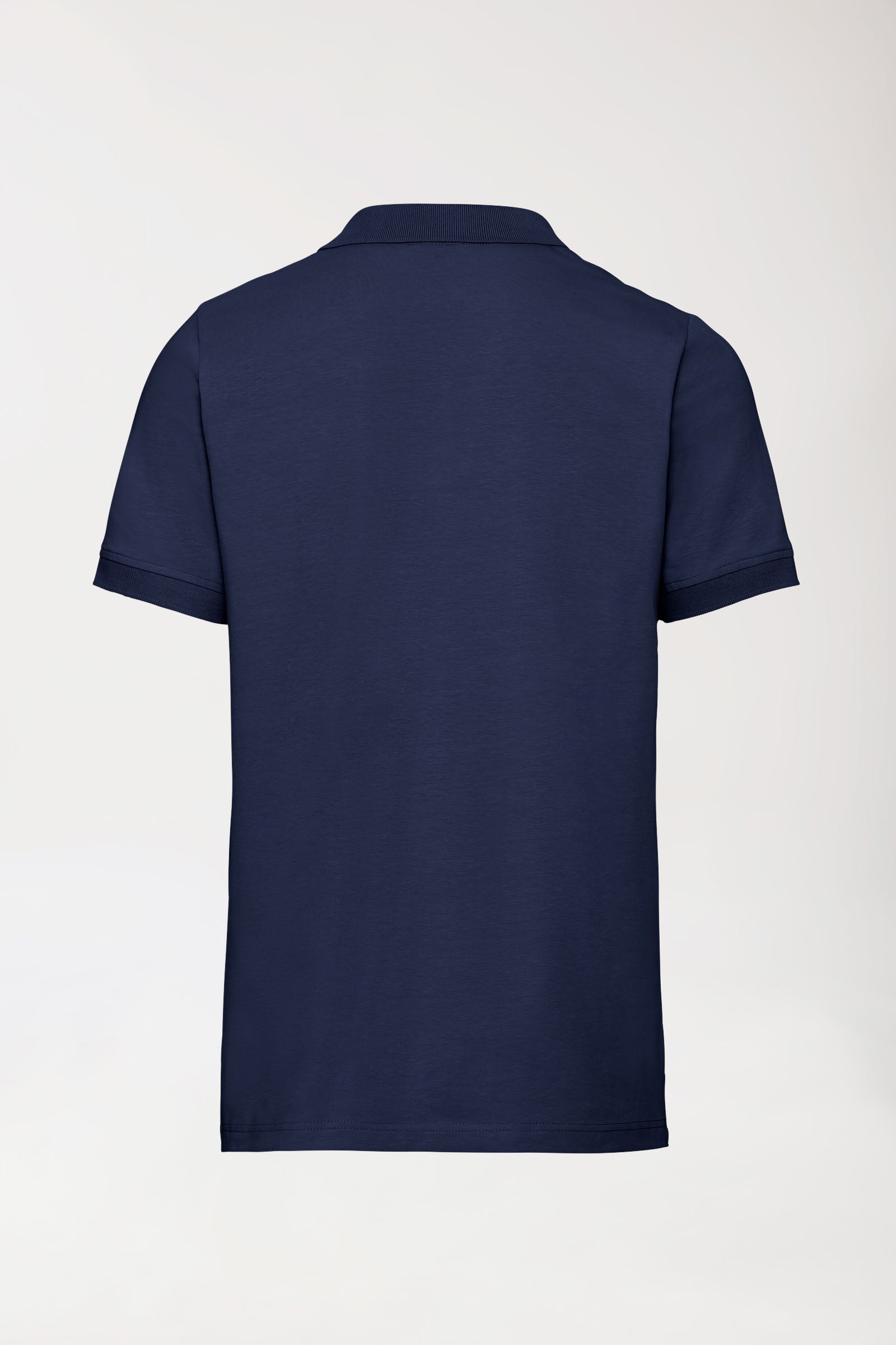 T-shirt Stretch Homme - Col polo - Boutonné bleu navy