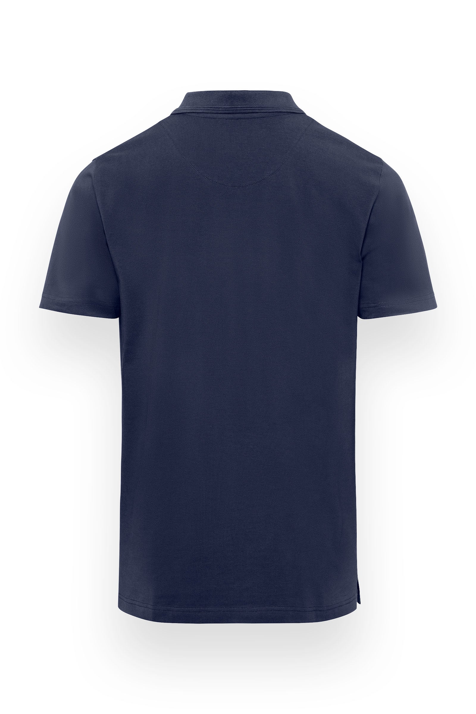Shirt Stretch Homme en Piqué - Col polo navy