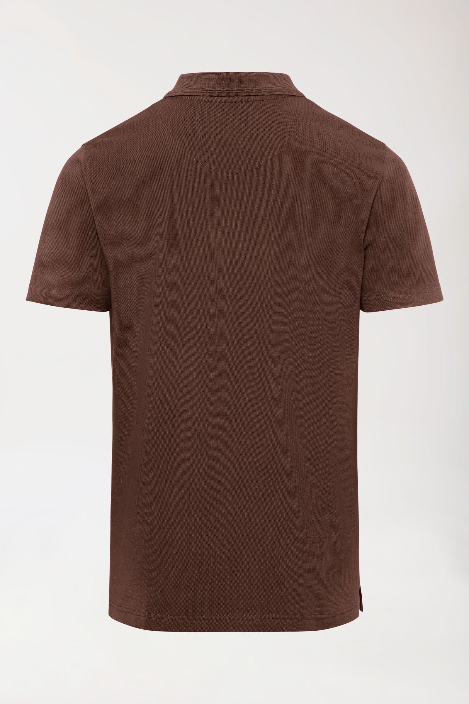 COMFY FLEX Shirt Stretch Homme - Col polo coffee