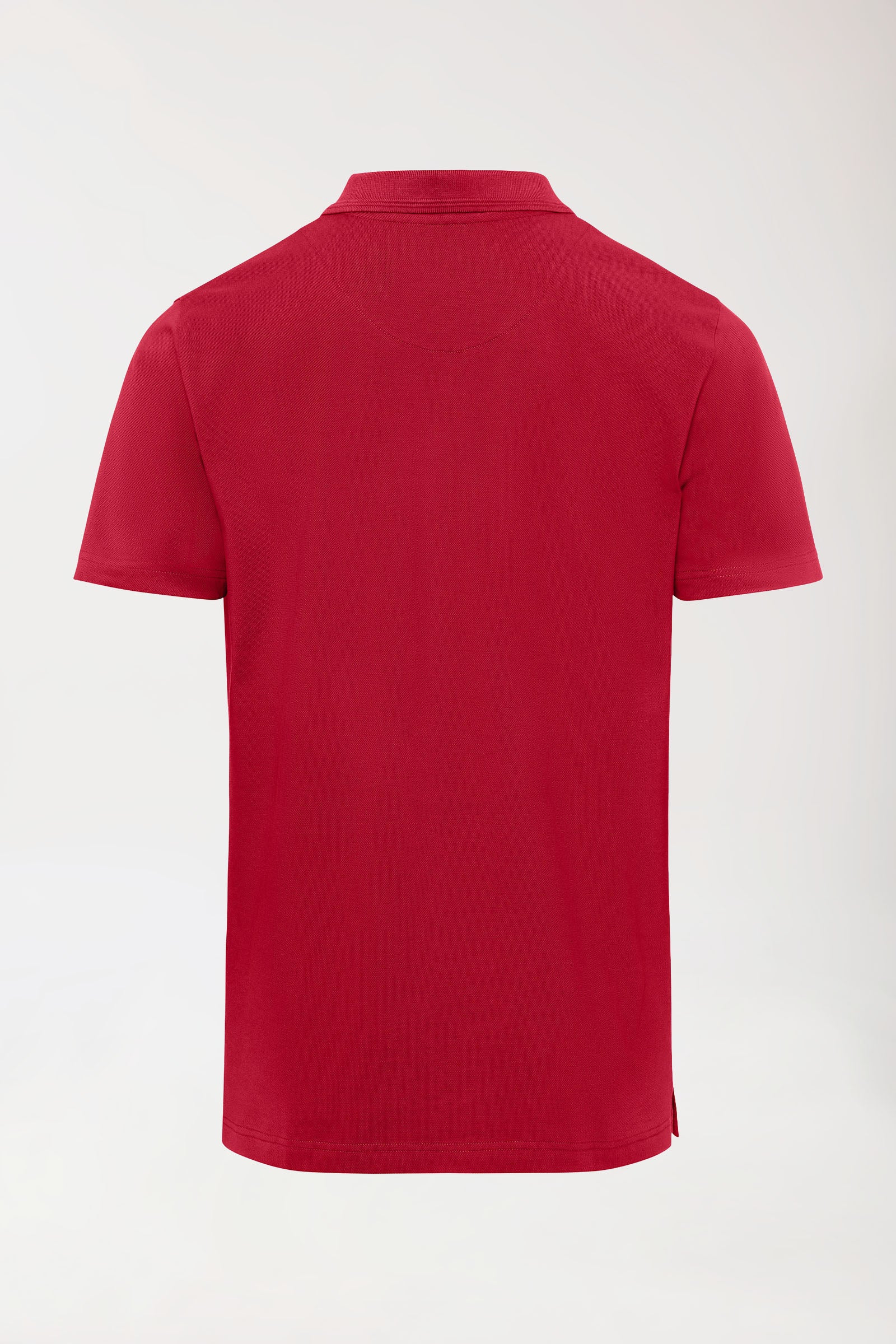 COMFY FLEX Shirt Stretch Homme - Col polo rouge