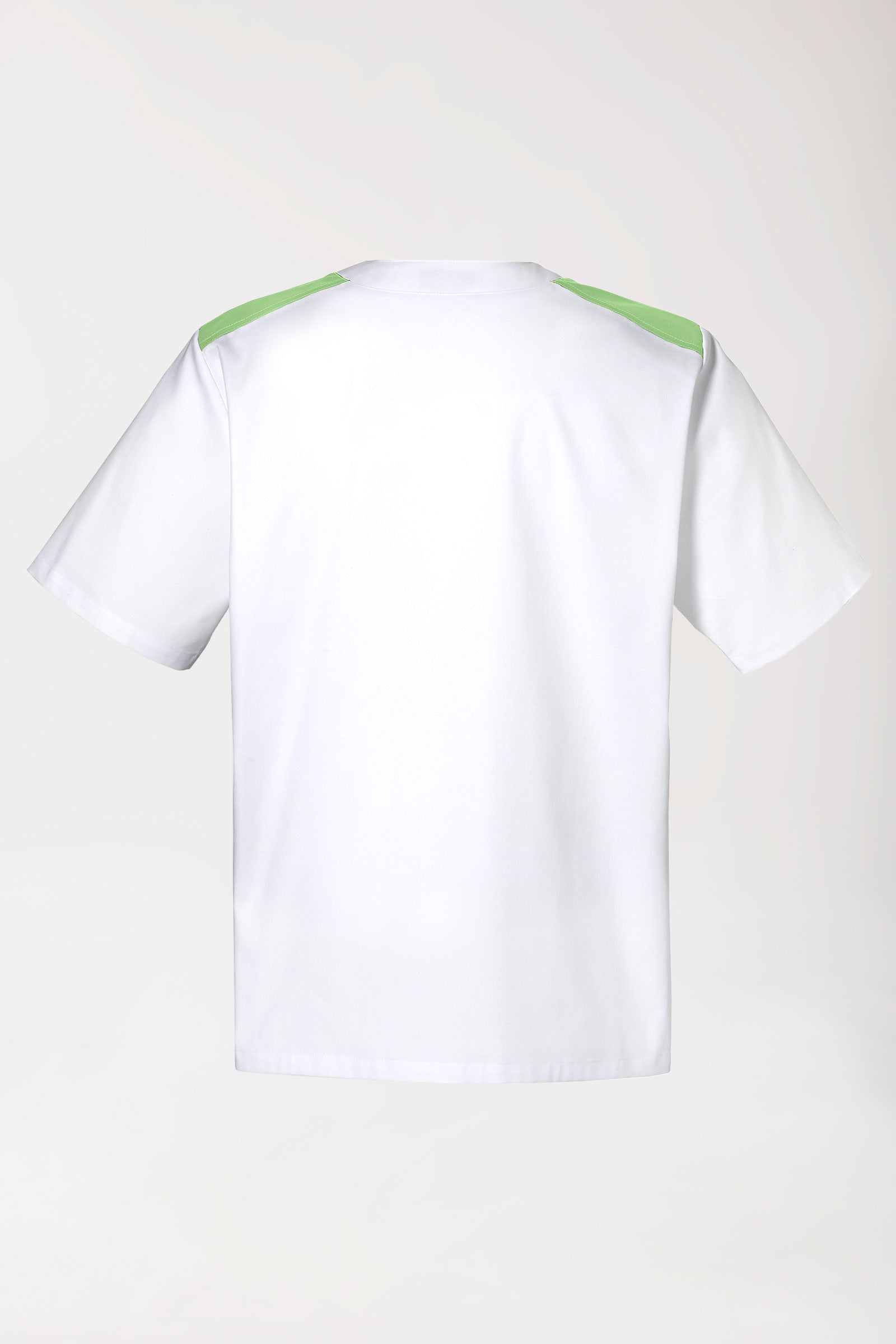CLINIC STRETCH Tunique Homme blanc/vert pomme