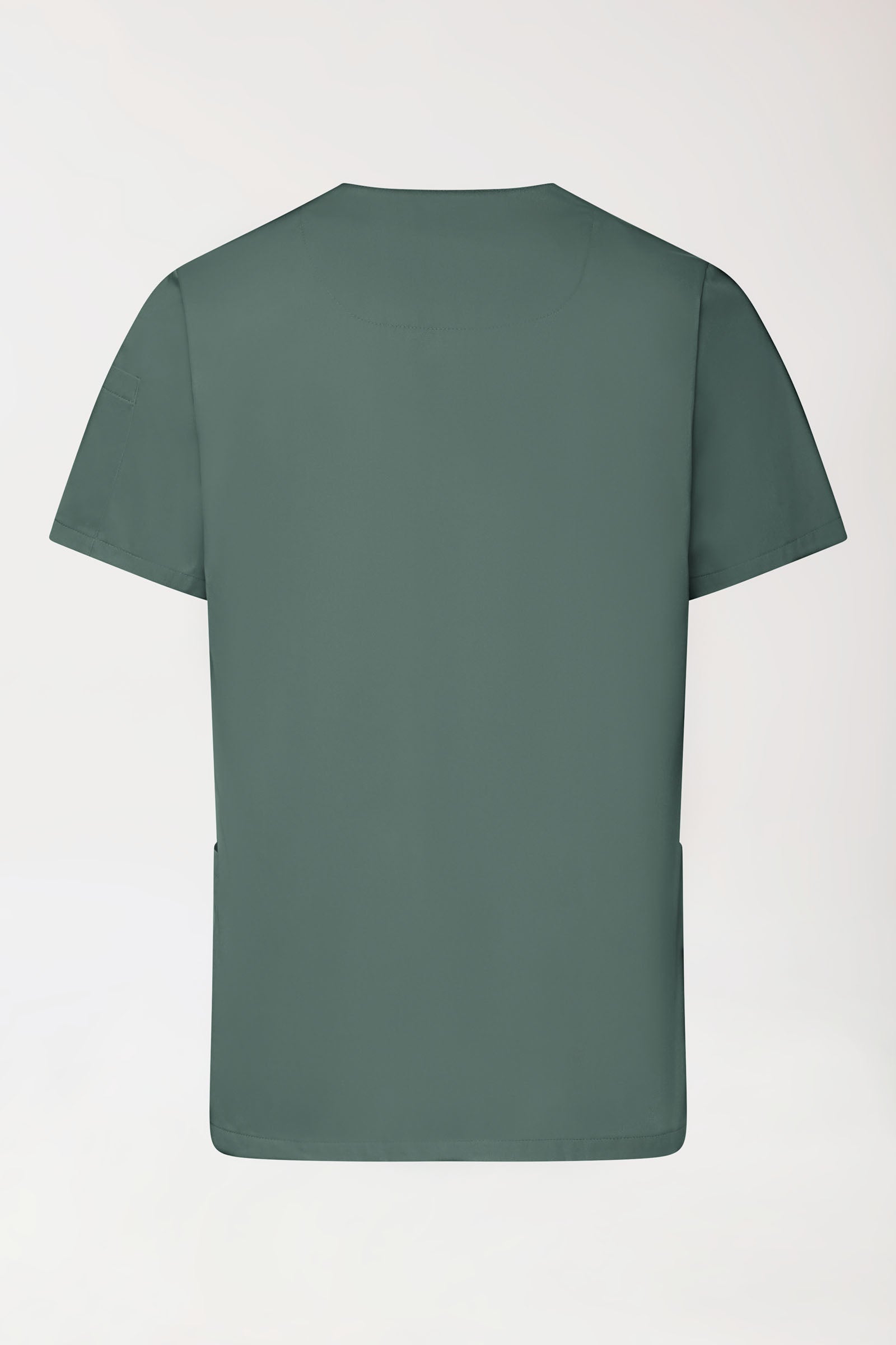 GREEN Tunique Stretch Homme - Décolleté V vert foncé