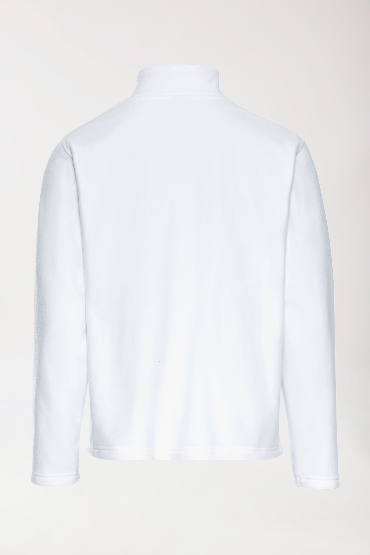 Veste polaire Homme - Col officier blanc, Vue de dos