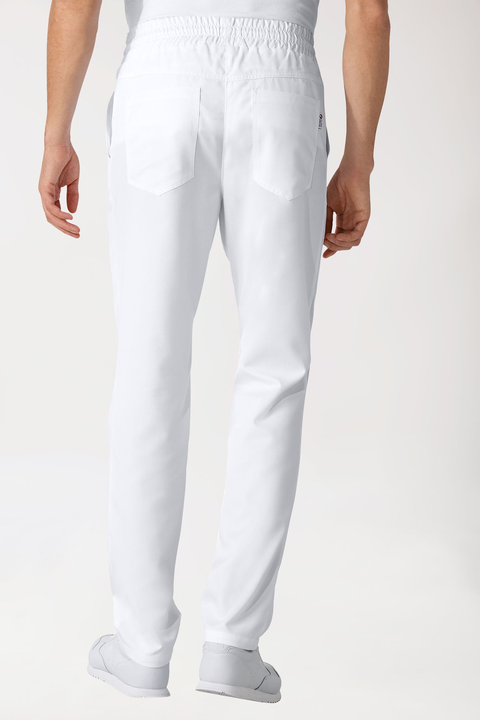 GREEN Pantalon mixte - Ceinture élastiquée blanc