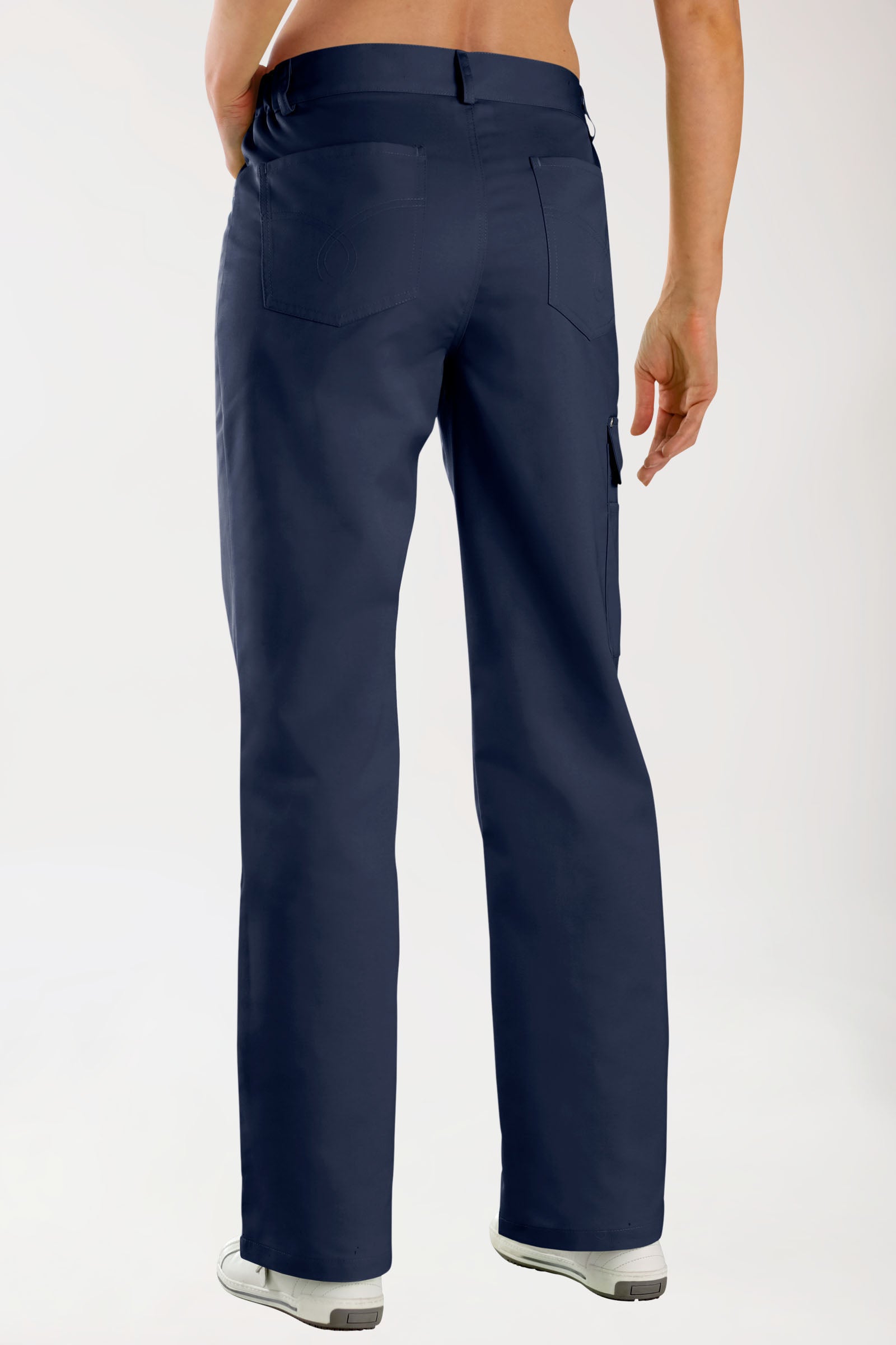 JUST STRONG Pantalon mixte - Ceinture partiellement élastiquée bleu navy, Vue de dos