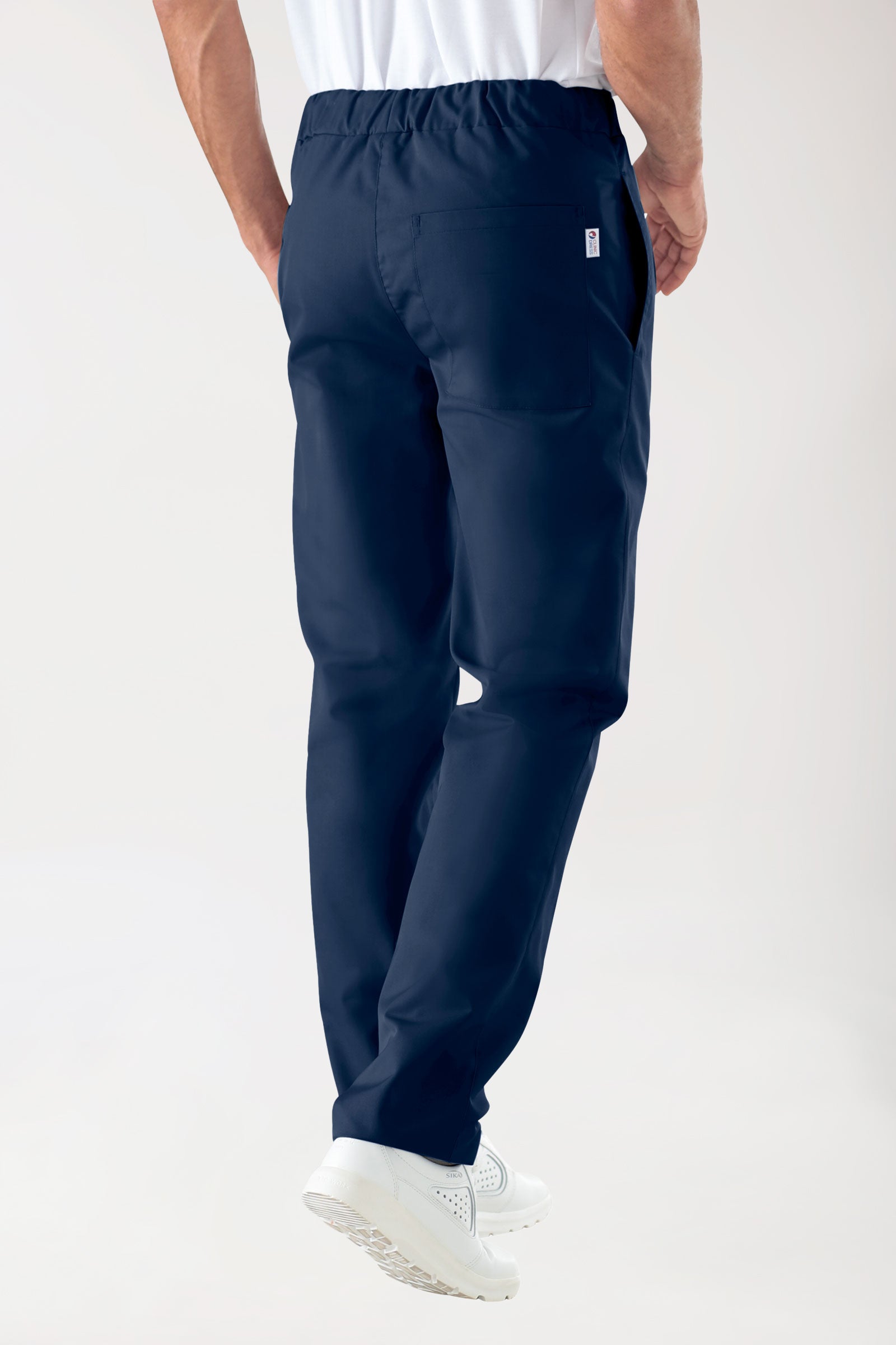 JUST STRONG Pantalon mixte - Ceinture élastiquée bleu navy