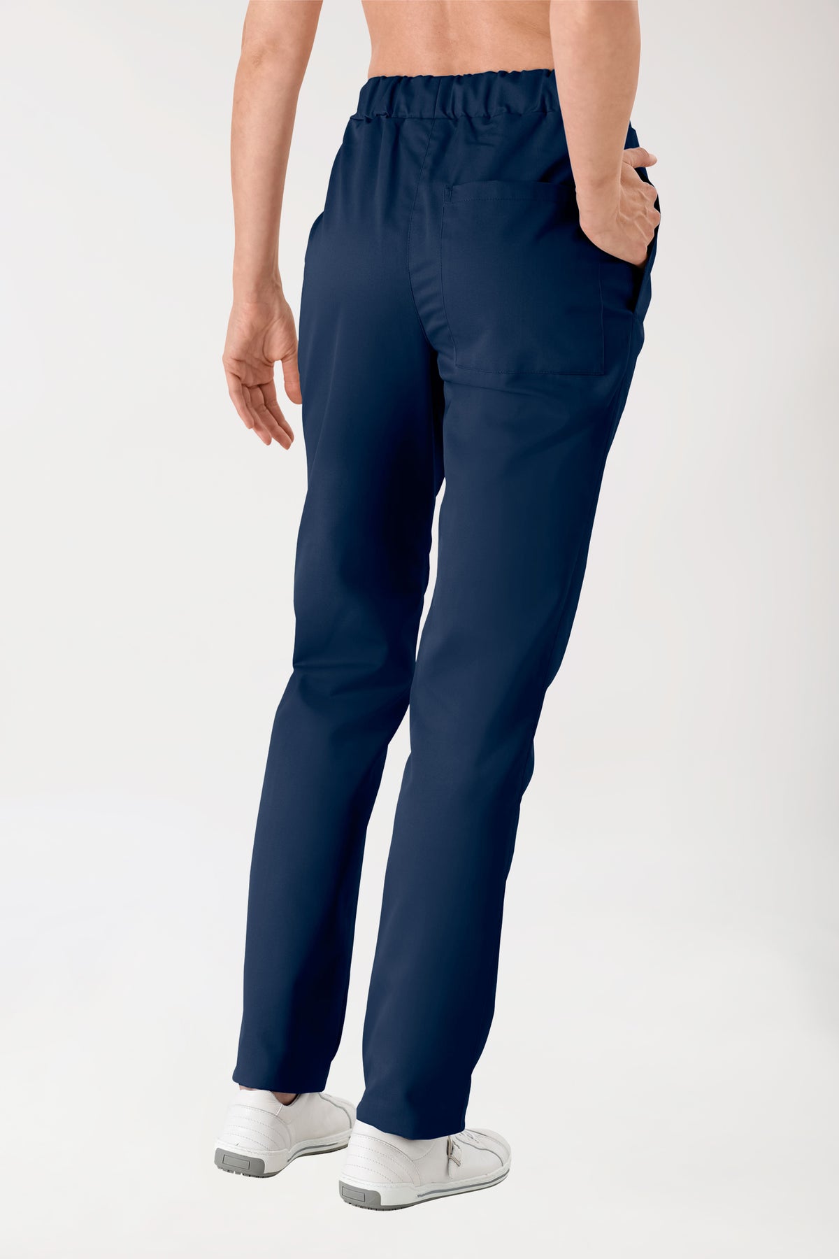 JUST STRONG Pantalon mixte - Ceinture élastiquée bleu navy