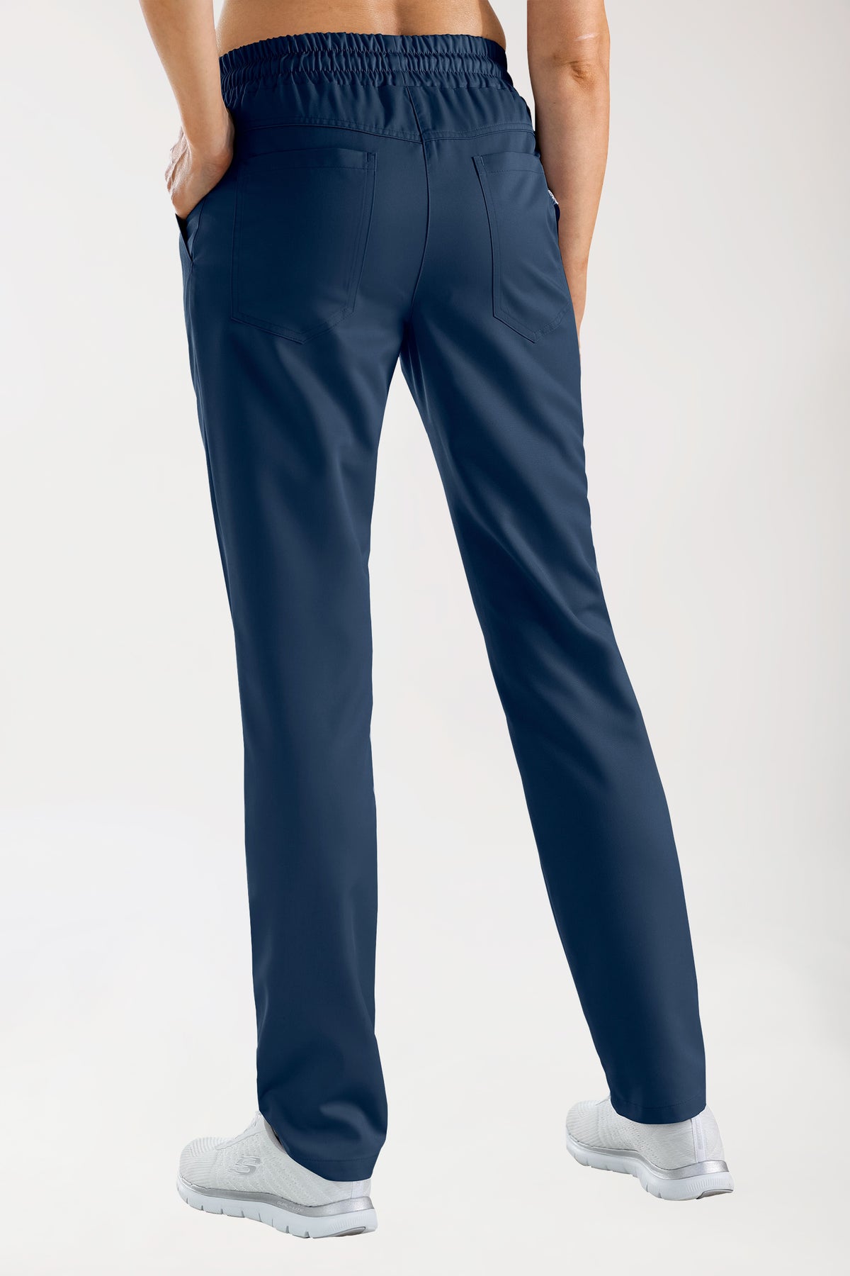 GREEN Pantalon mixte - Ceinture élastiquée bleu navy