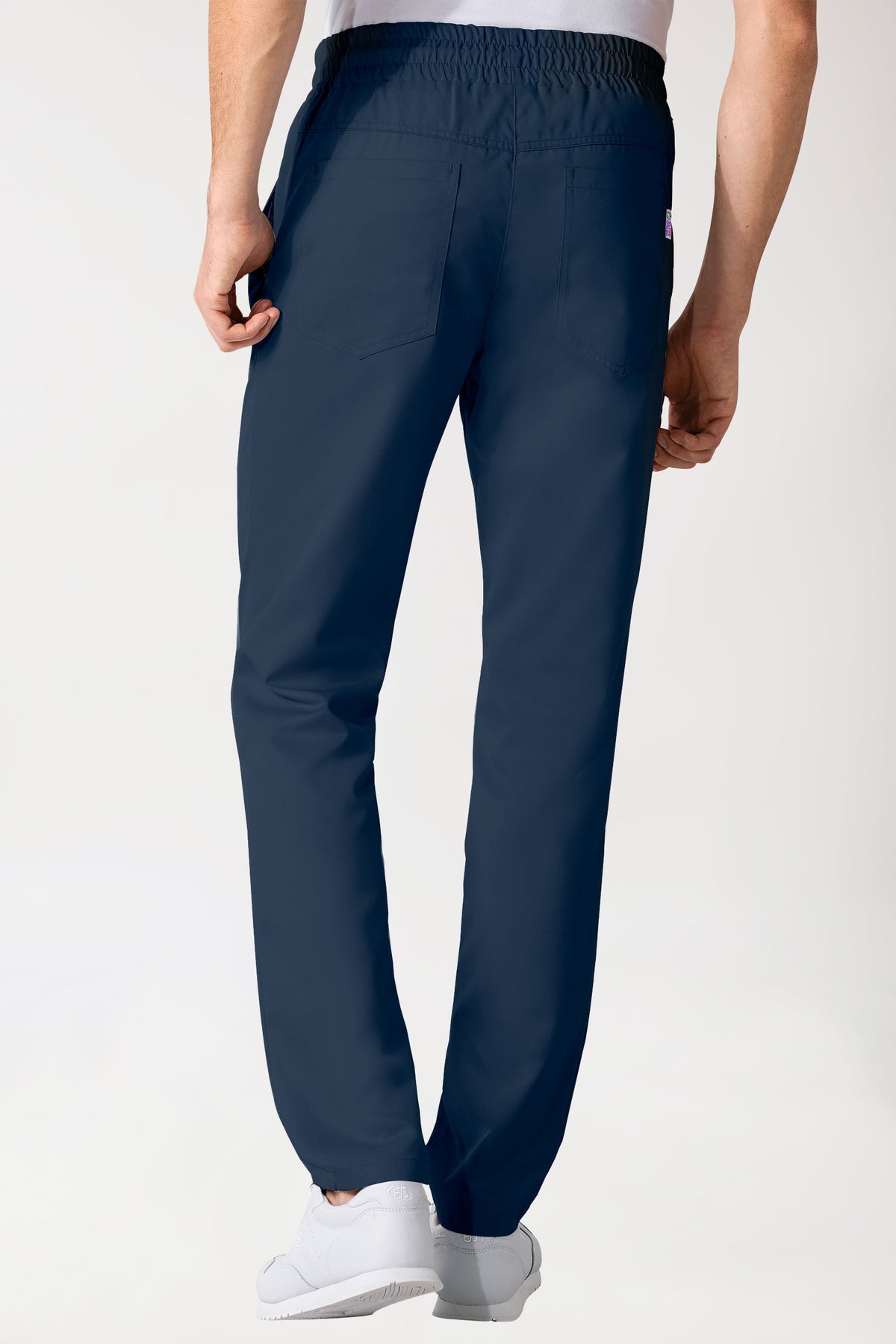 GREEN Pantalon mixte - Ceinture élastiquée bleu navy