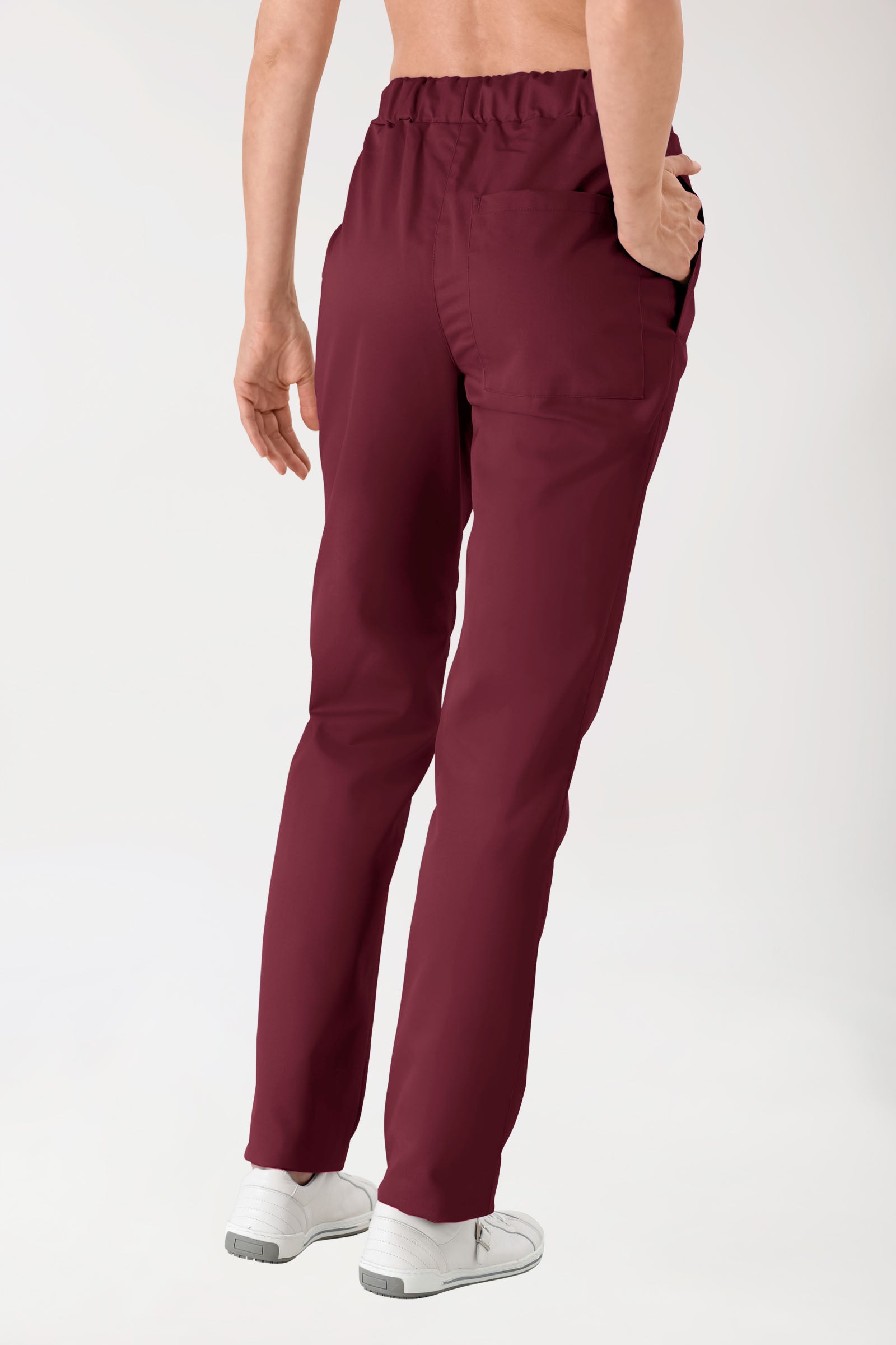 JUST STRONG Pantalon mixte - Ceinture élastiquée bordeaux