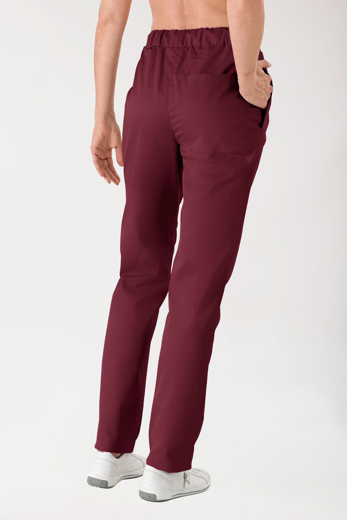 JUST STRONG Pantalon mixte - Ceinture élastiquée bordeaux