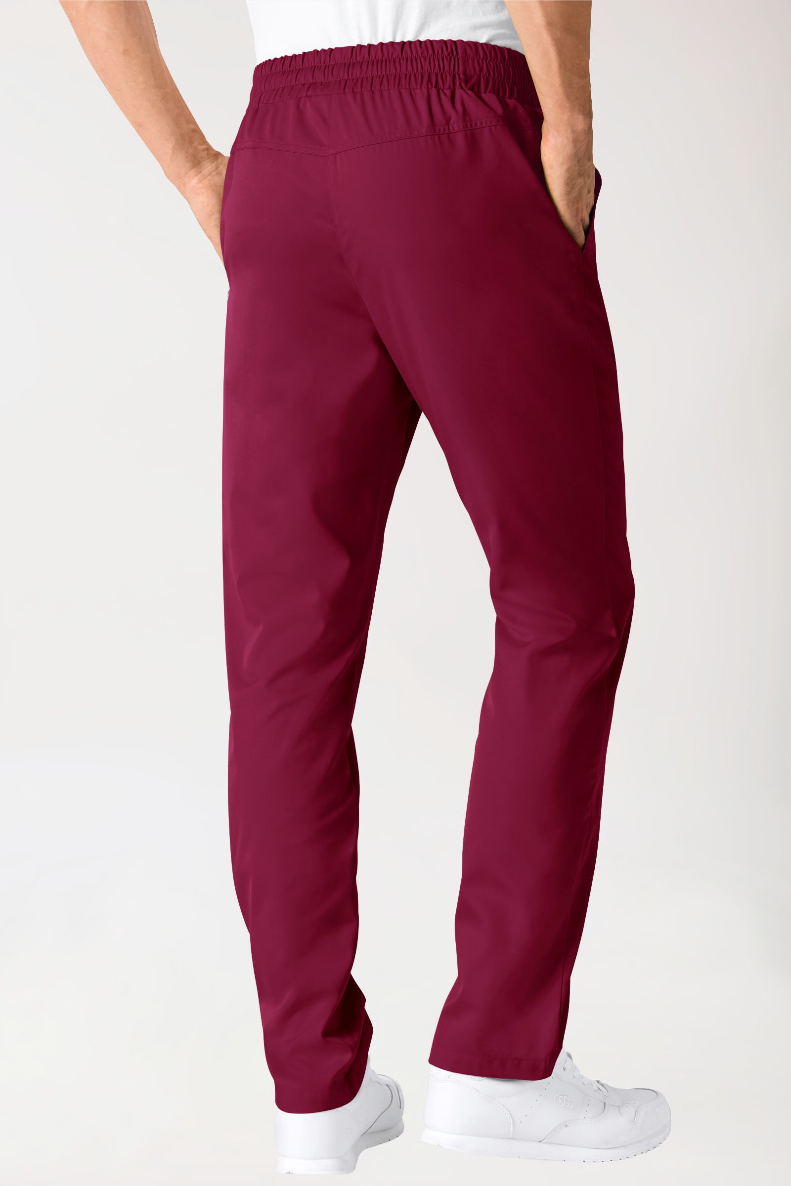 Pantalon mixte - Taille haute bordeaux