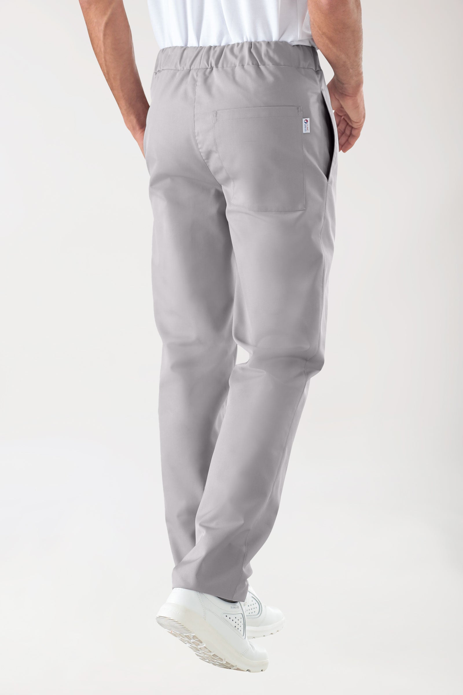 JUST STRONG Pantalon mixte - Poche côté - Ceinture élastiquée gris