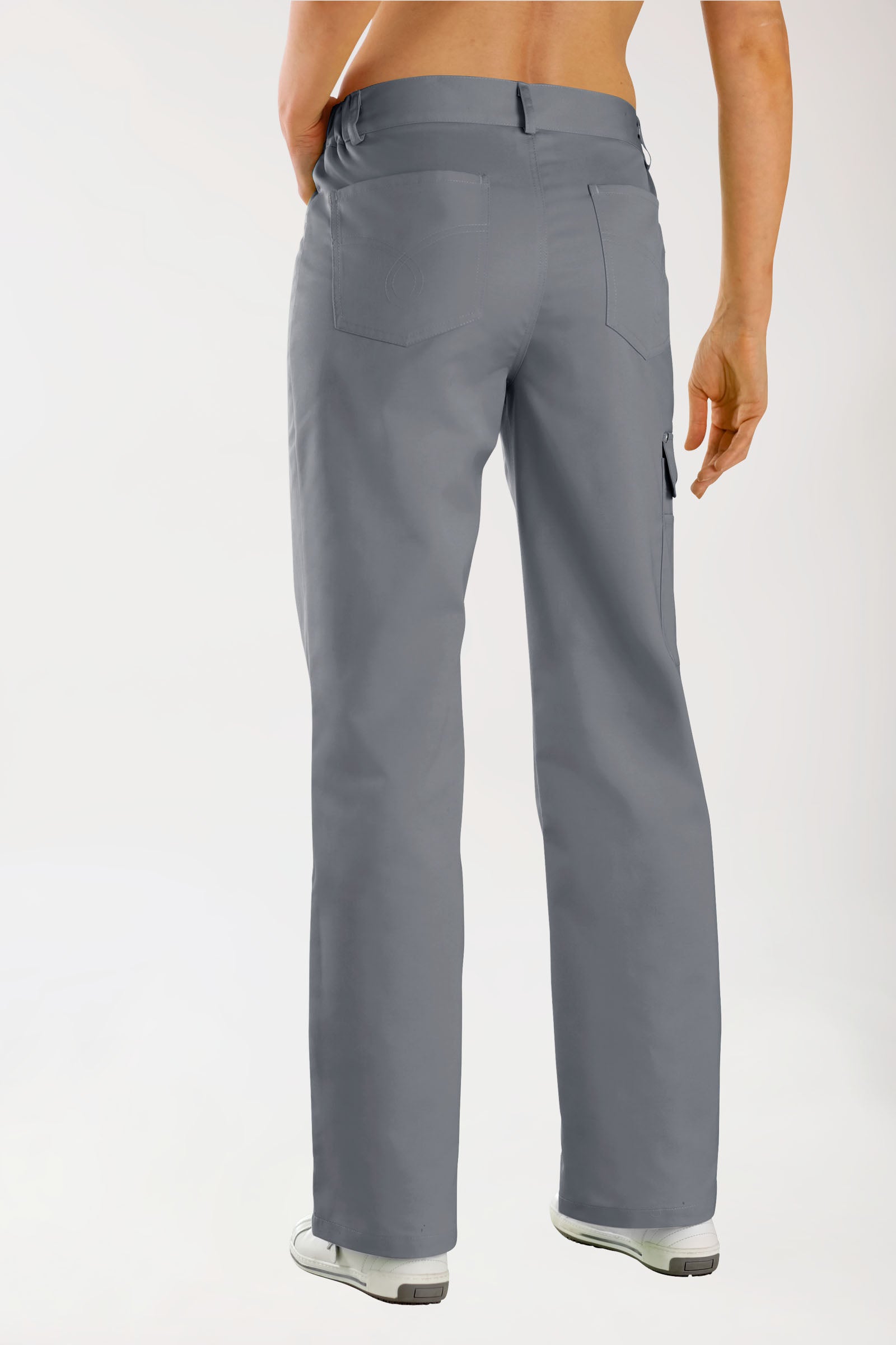 JUST STRONG Pantalon mixte - Ceinture partiellement élastiquée gris granit
