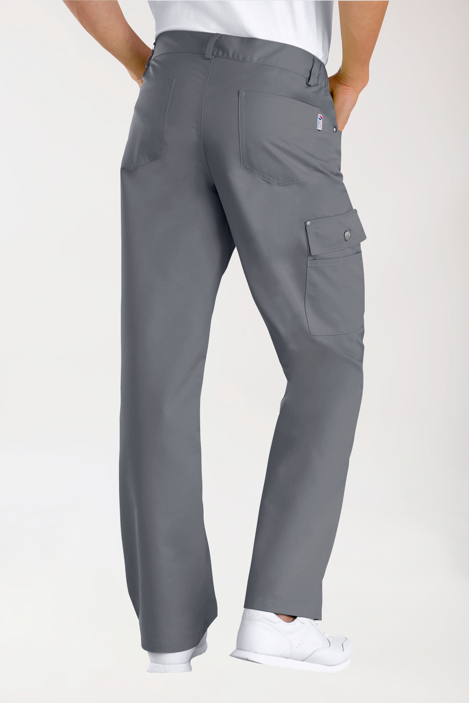 JUST STRONG Pantalon mixte - Ceinture partiellement élastiquée gris granit