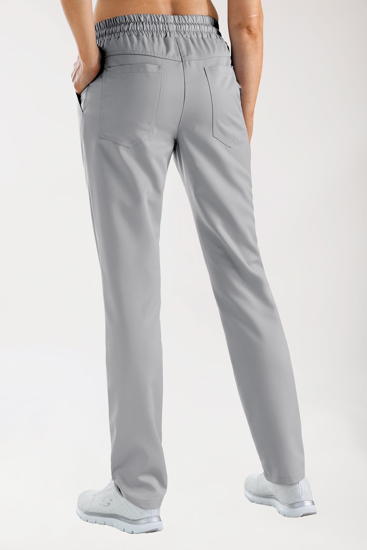 GREEN Pantalon mixte - Ceinture élastiquée gris moyen