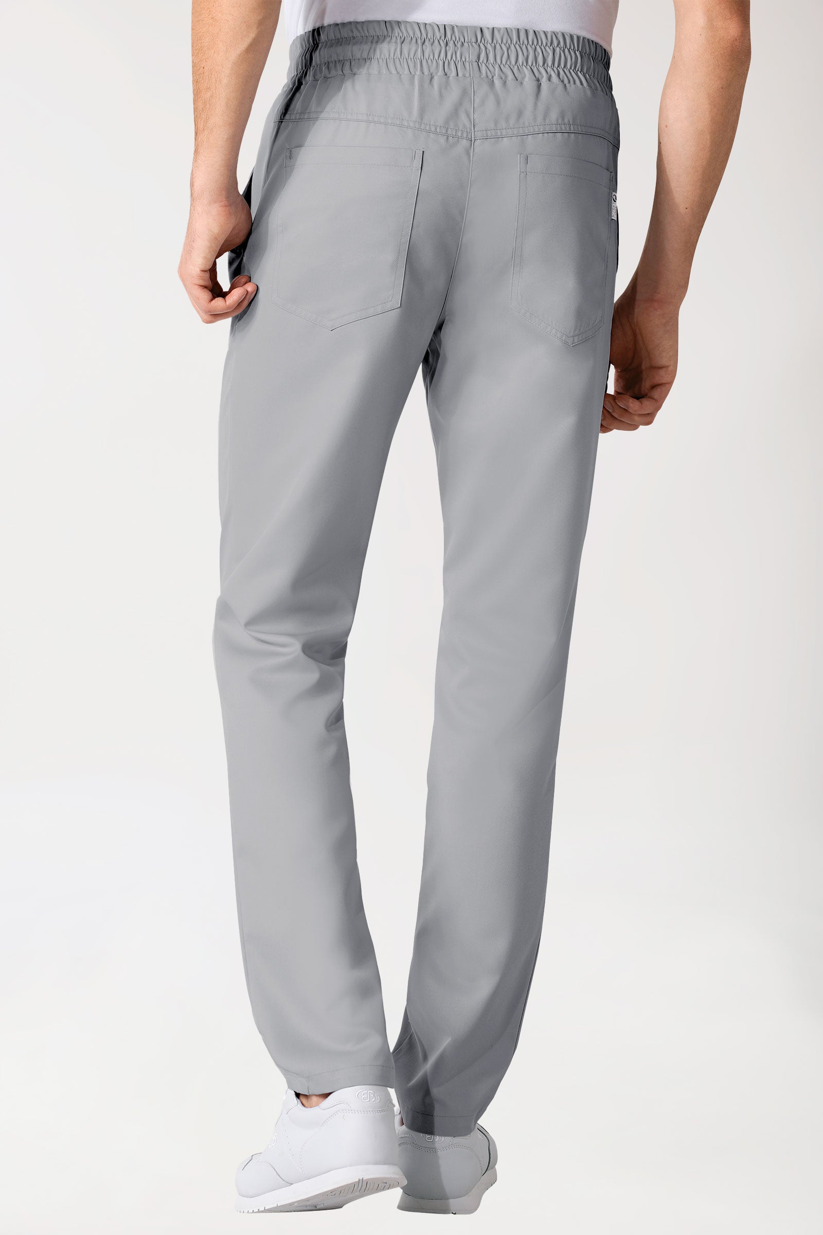 GREEN Pantalon mixte - Ceinture élastiquée gris moyen