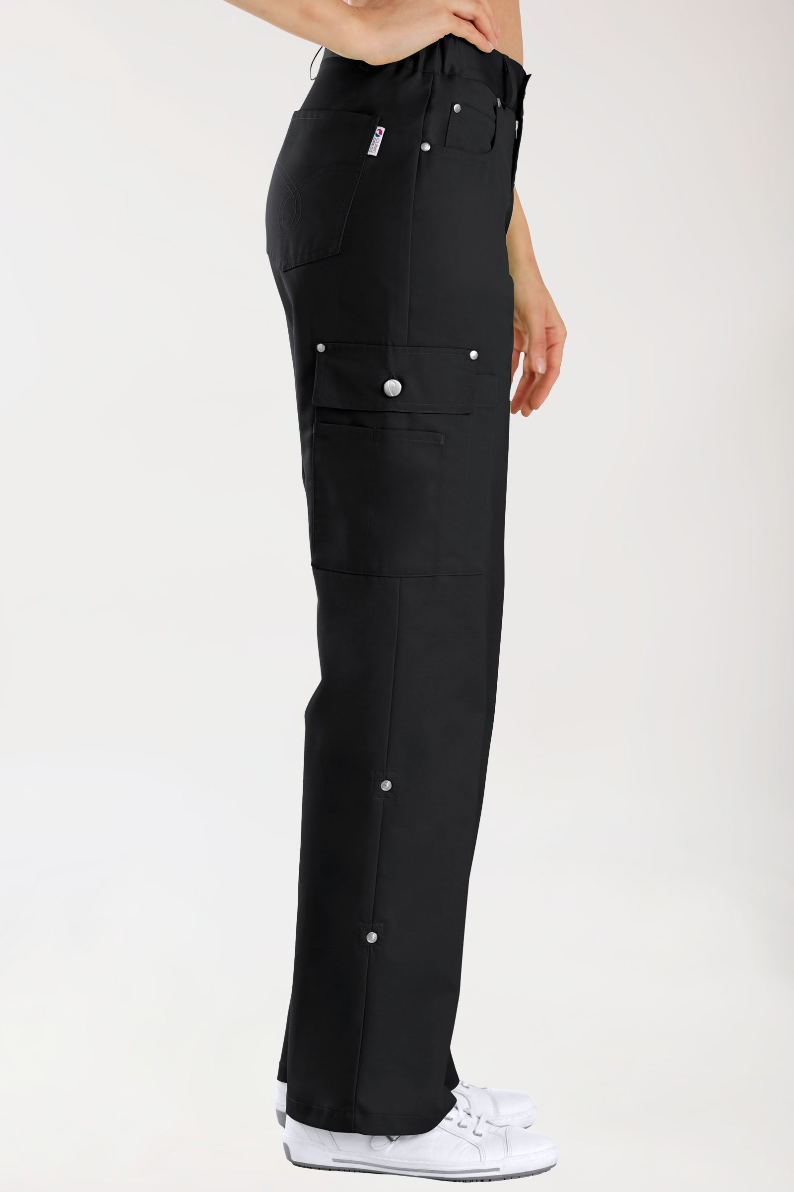 JUST STRONG Pantalon mixte - Ceinture partiellement élastiquée noir