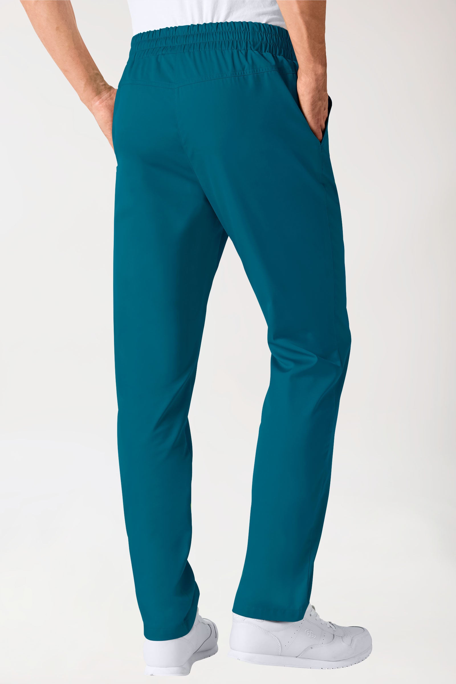 Pantalon mixte - Taille haute vert pétrole