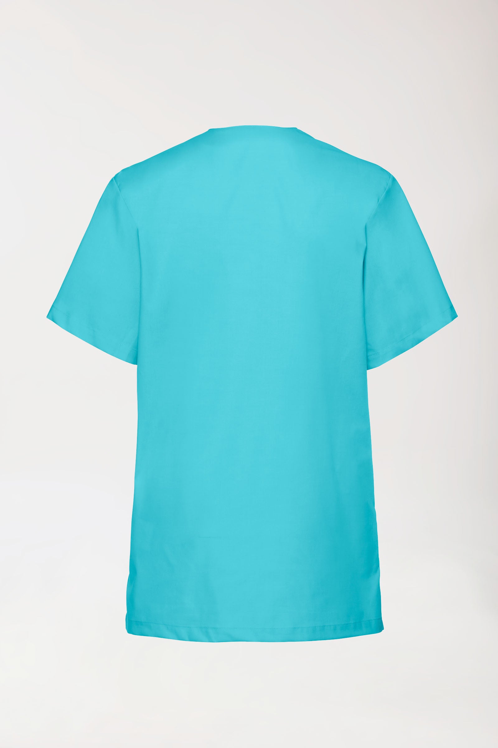 Tunique Stretch mixte - Col V bleu curaçao