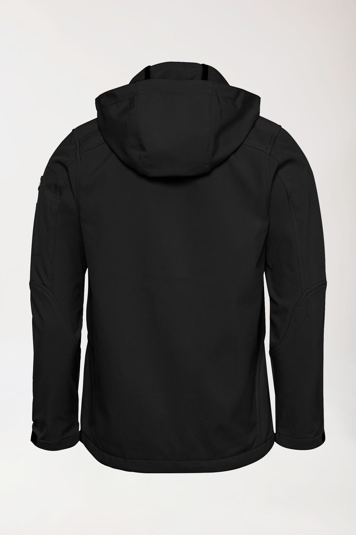 Softshell Veste mixte - à capuche noir, Vue de dos