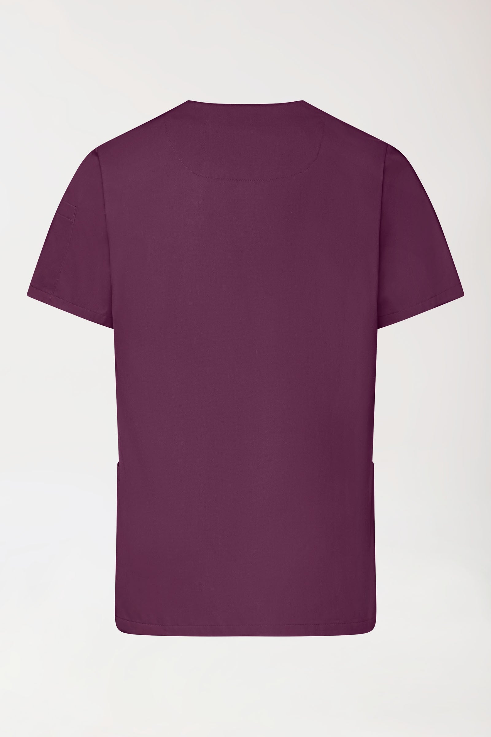 GREEN Tunique Stretch Homme - Décolleté V prune, Vue de dos