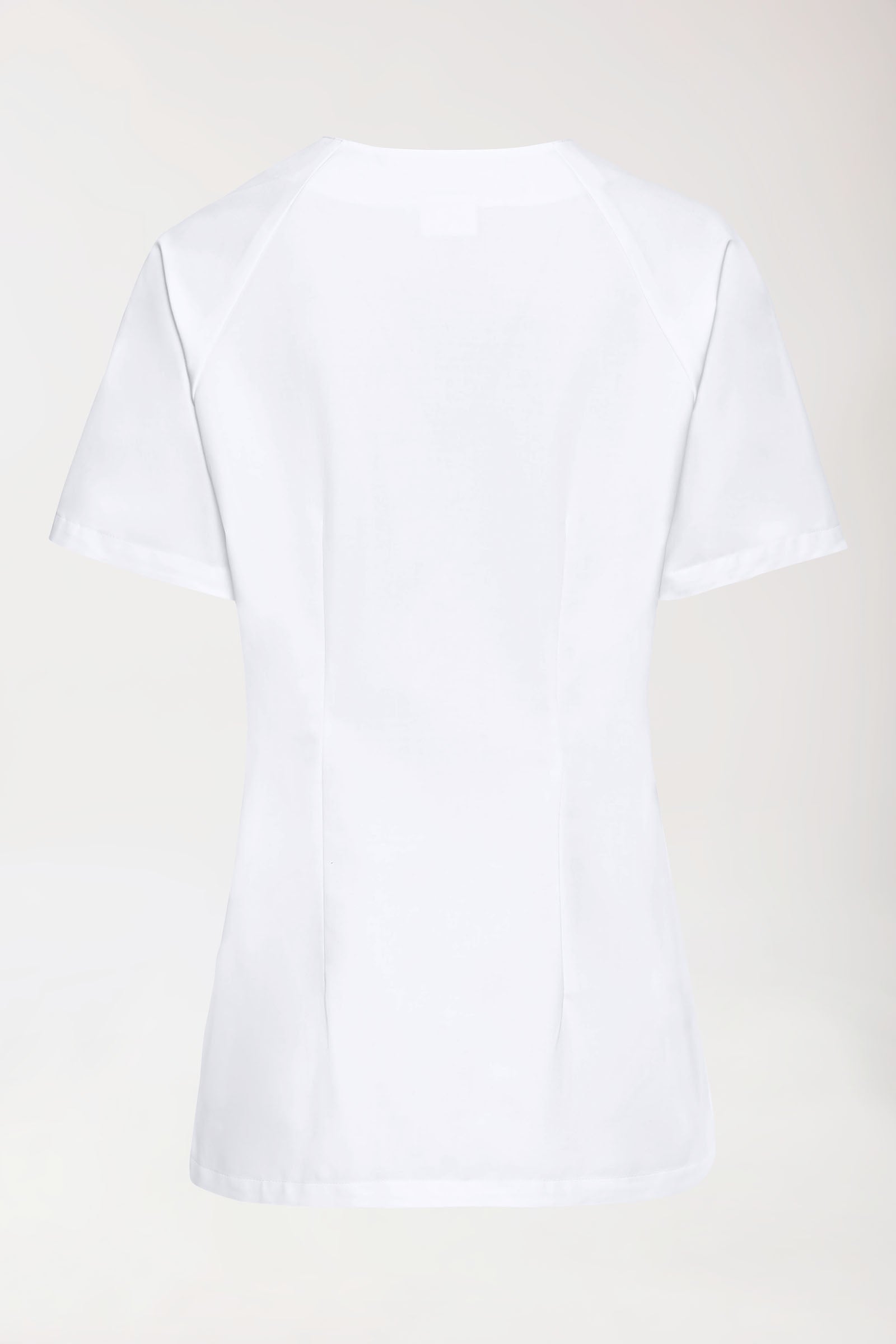 LA Blouse médicale femme - patte pressions blanc, Vue de dos