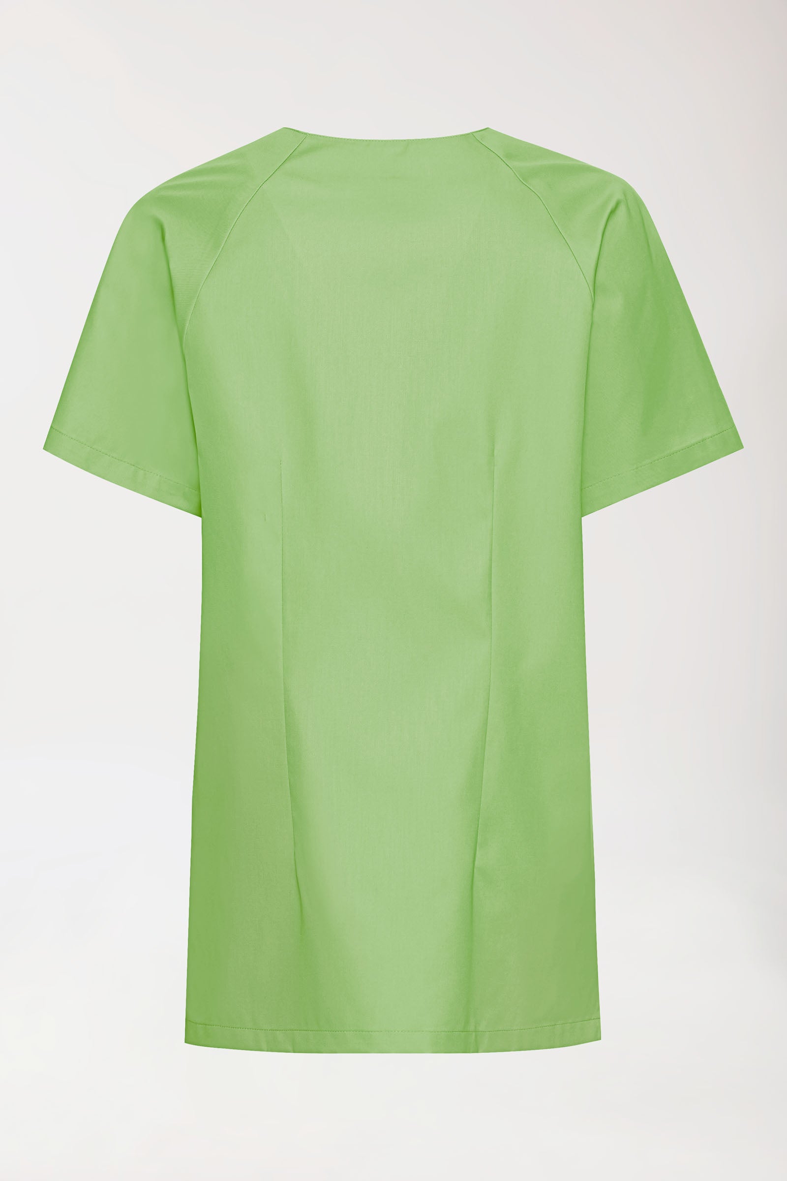 LA Blouse médicale femme - patte pressions vert pomme, Vue de dos