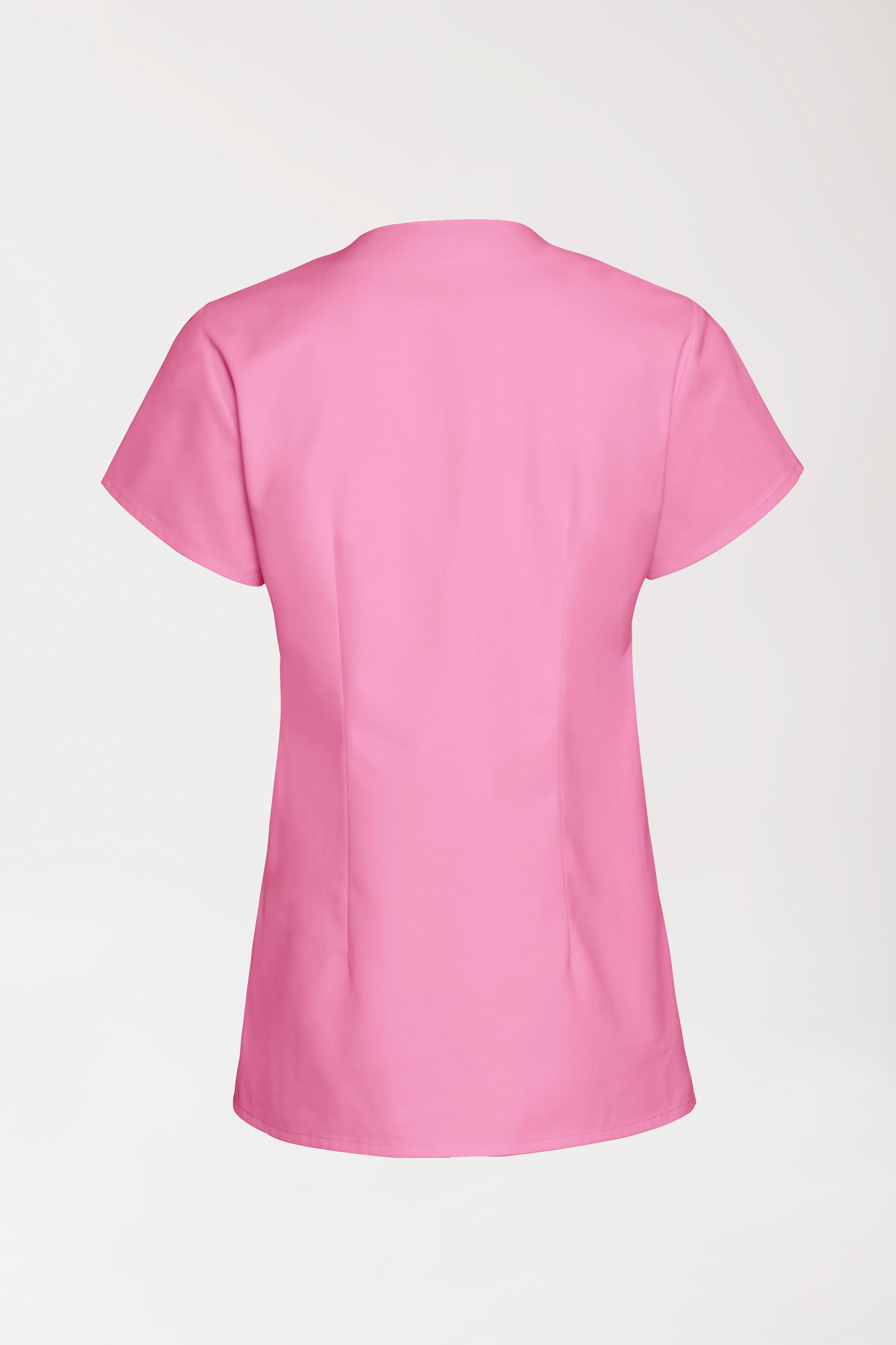Just STRONG Tunique Femme - Décolleté carré rose bonbon, Vue de dos