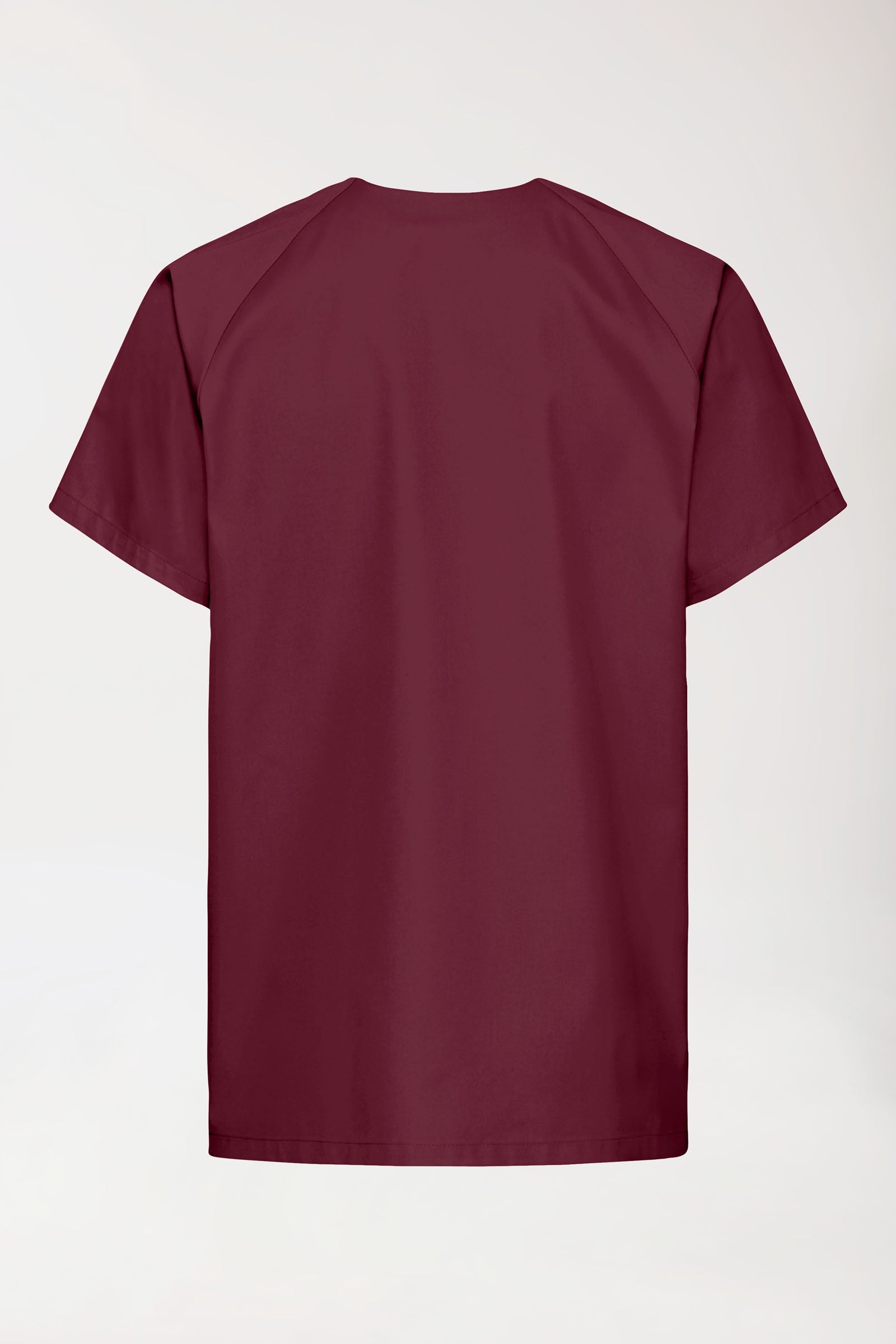 LA Blouse médicale homme - patte pressions bordeaux, Vue de dos
