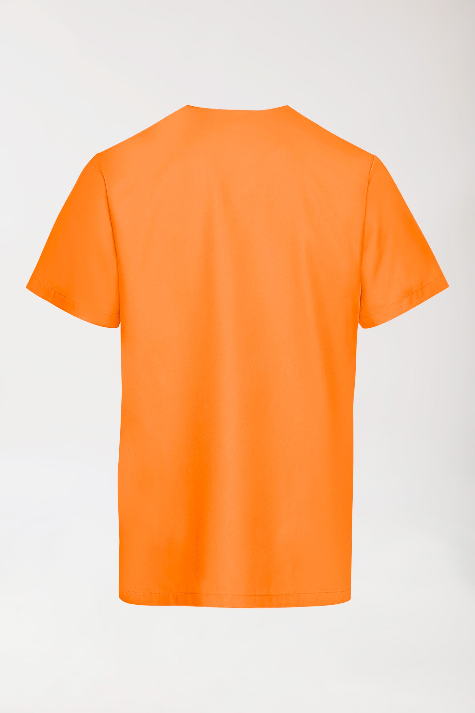 TENCEL™ Tunique Homme - Col V orange brillant, Vue de dos