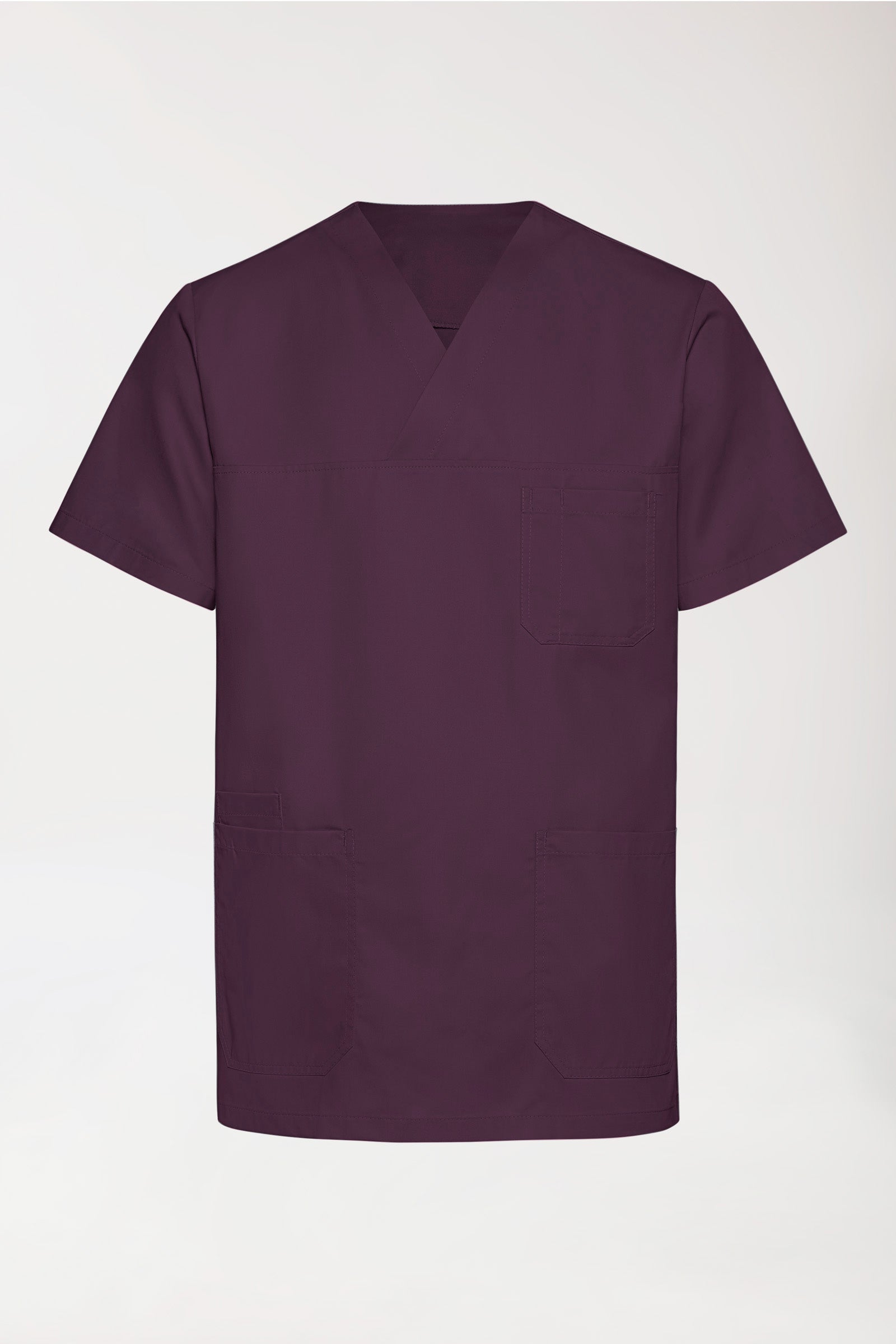 TENCEL™ Tunique Homme - Col V mûre, Vue de dos