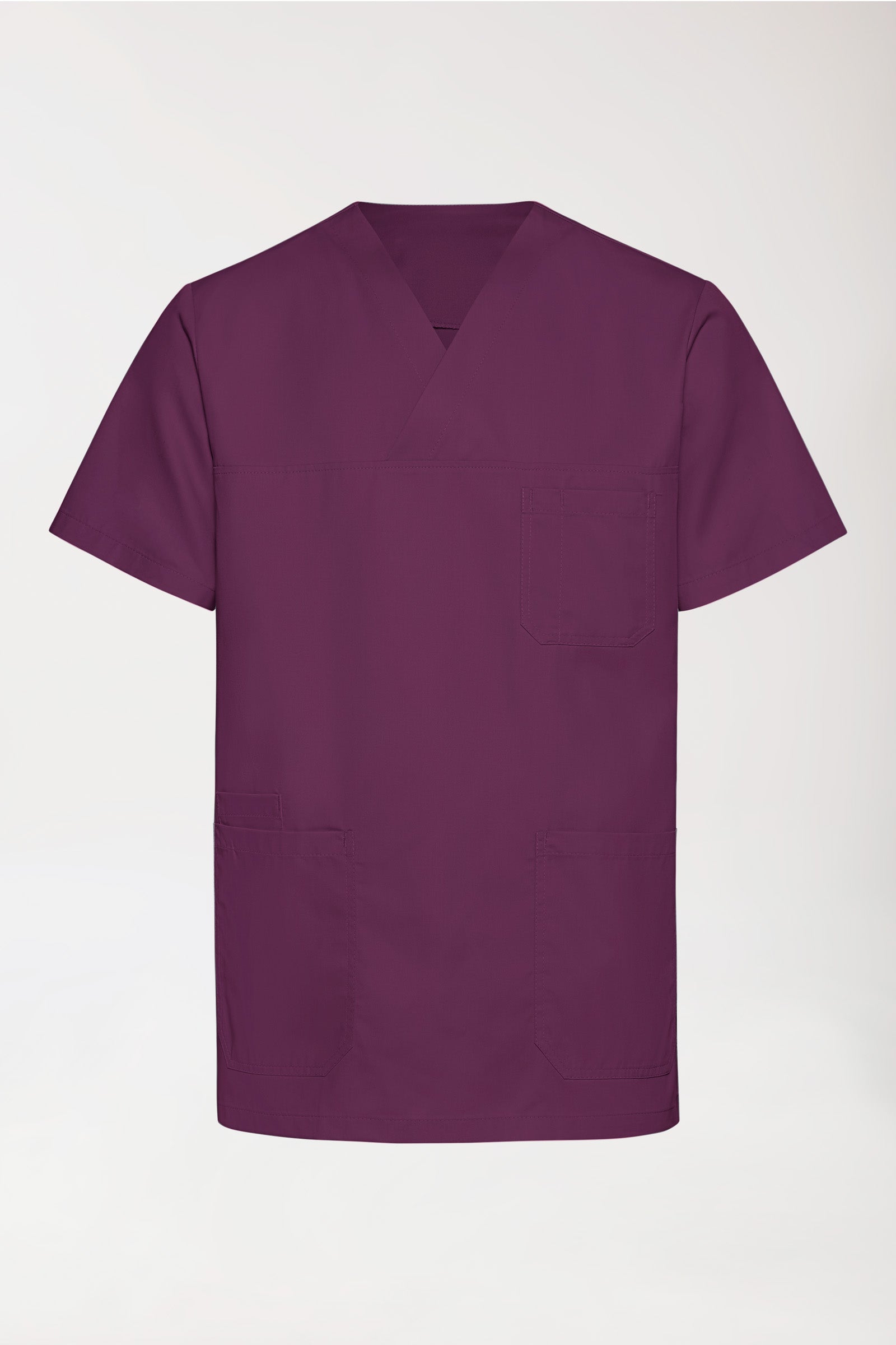 TENCEL™ Tunique Homme - Col V mûre, Vue de dos